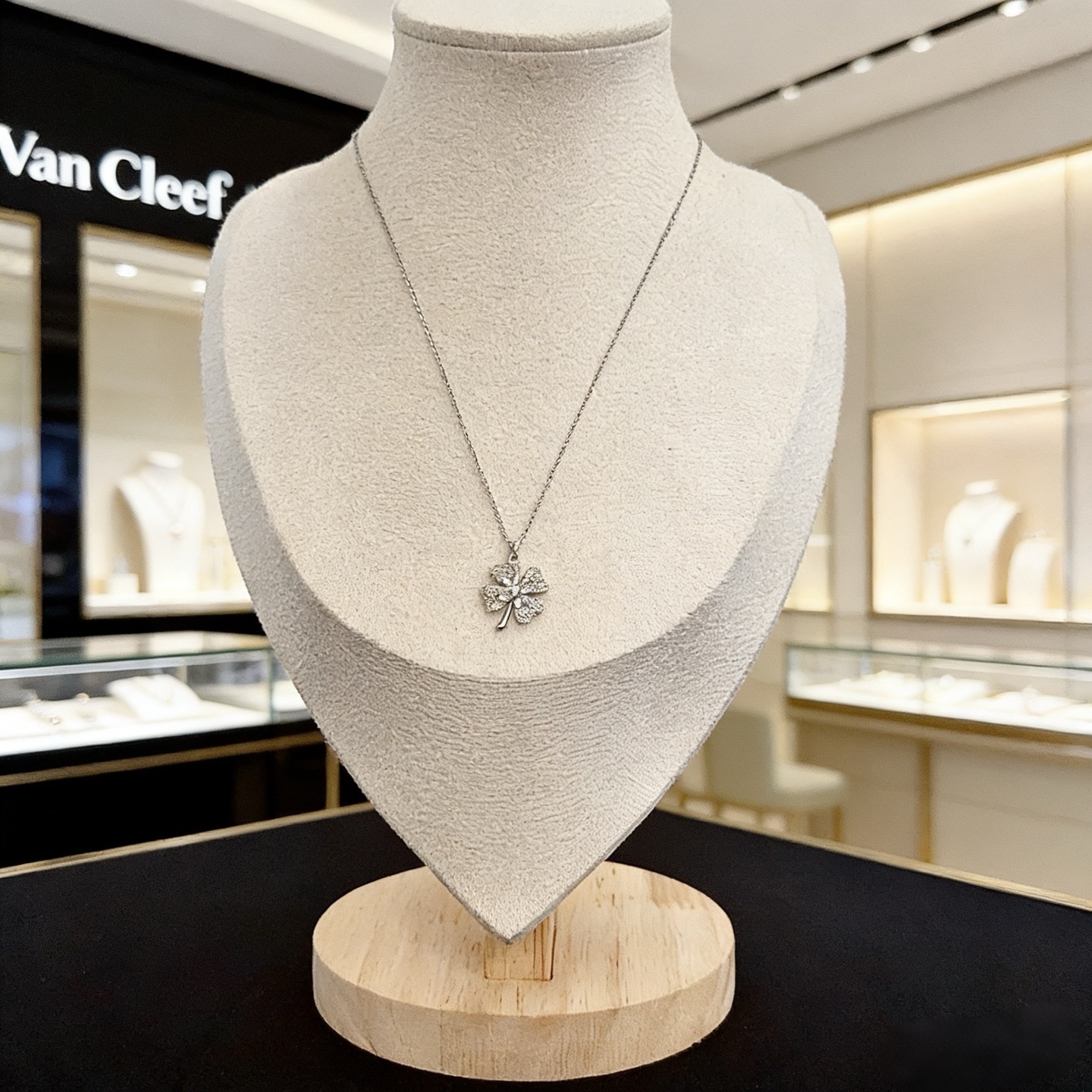 〔精工原版〕VCA四叶草🍀梵克雅🍛项链，经典之作 官网同款 时尚潮流 采用多层次金属雕刻设计 使花瓣更立
