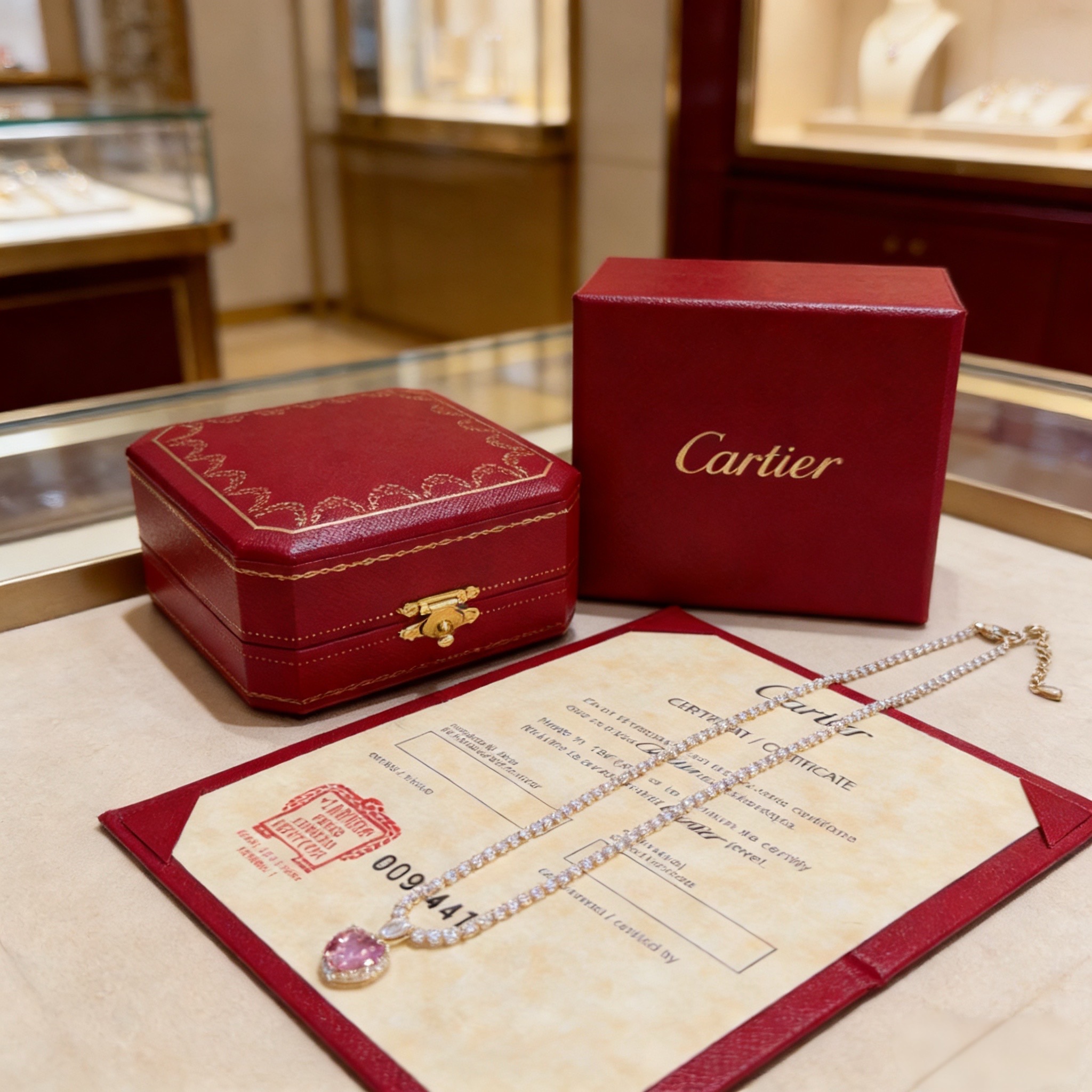 卡地亚镶钻项链 高端定制版本 镶嵌钻工艺 V金材质 经典而时尚风格 用凌厉线条重构爱情美学！打破常规，镶