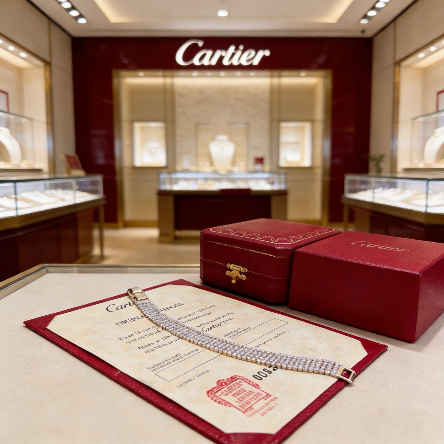 卡地亚镶钻手链 高端定制版本 镶嵌钻工艺 V金材质 经典而时尚风格 用凌厉线条重构爱情美学！打破常规，镶