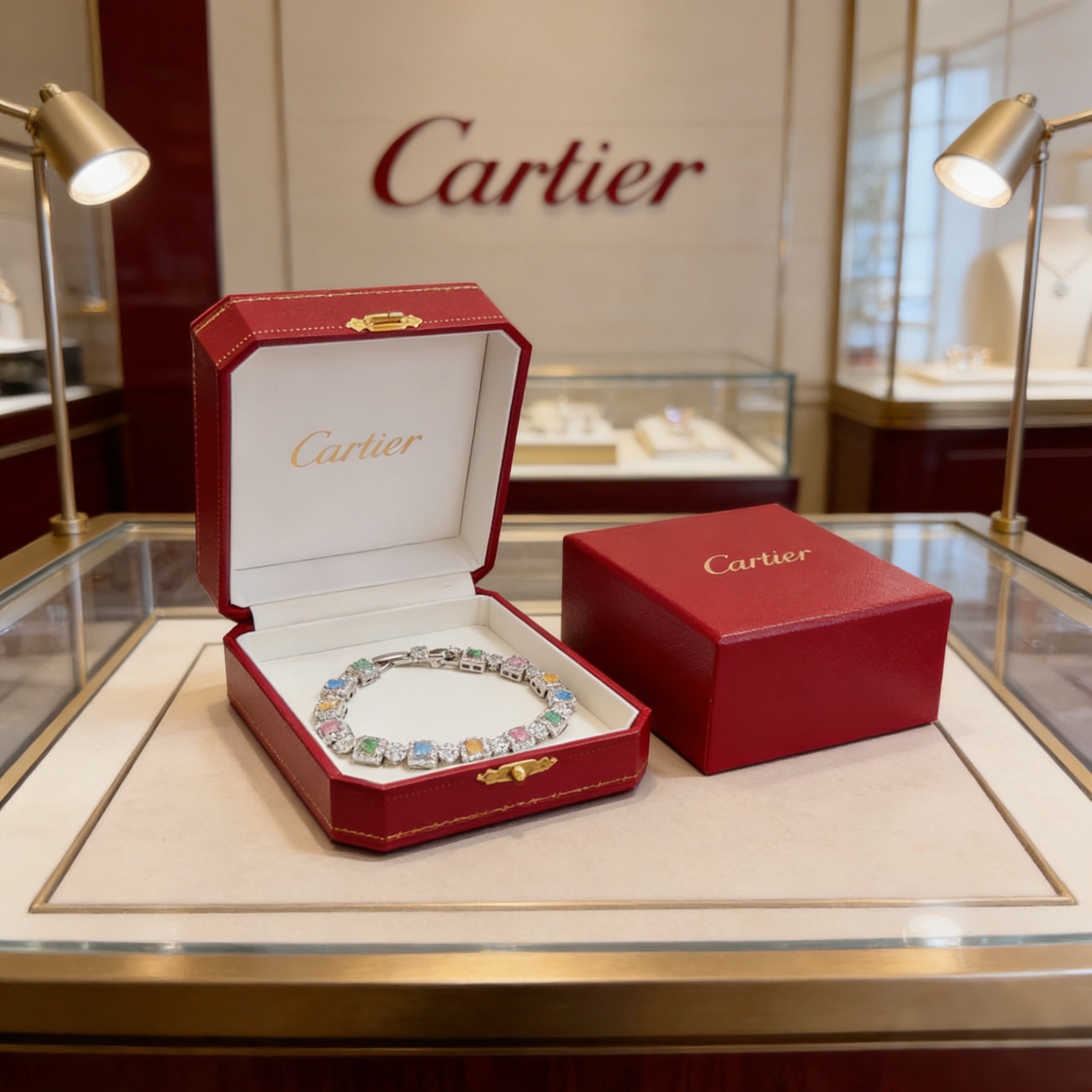 卡地亚镶钻手链 高端定制版本 镶嵌钻工艺 V金材质 经典而时尚风格 用凌厉线条重构爱情美学！打破常规，镶