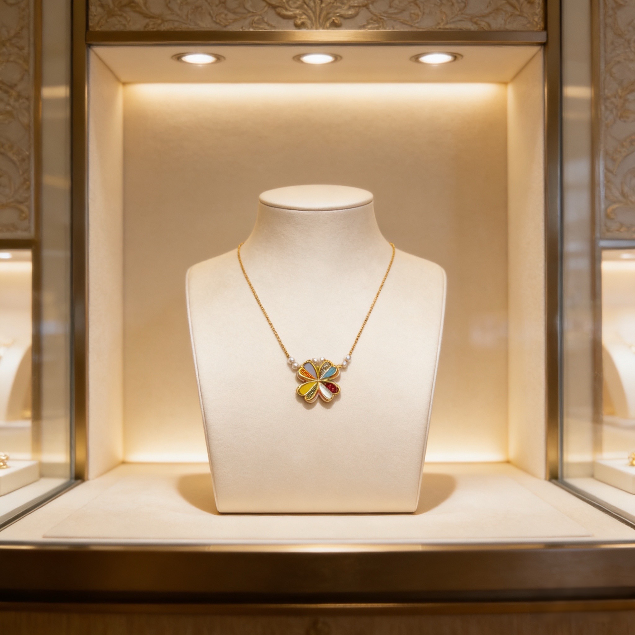 精工原版〕VCA四叶草🍀梵克雅🍛项链，经典之作 官网同款 时尚潮流 采用多层次金属雕刻设计 使花瓣更立体