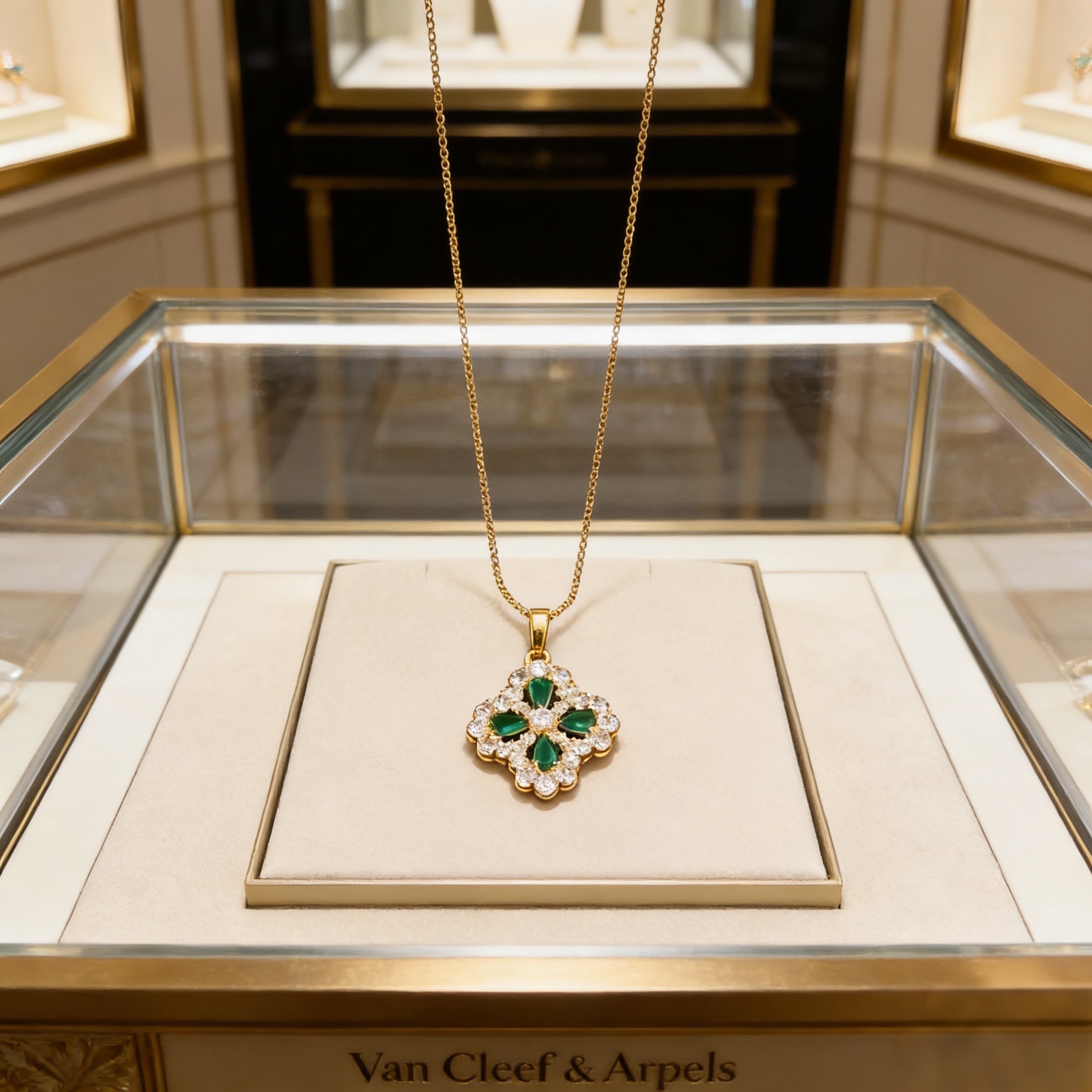〔精工原版〕VCA四叶草🍀梵克雅🍛项链，经典之作 官网同款 时尚潮流 采用多层次金属雕刻设计 使花瓣更立