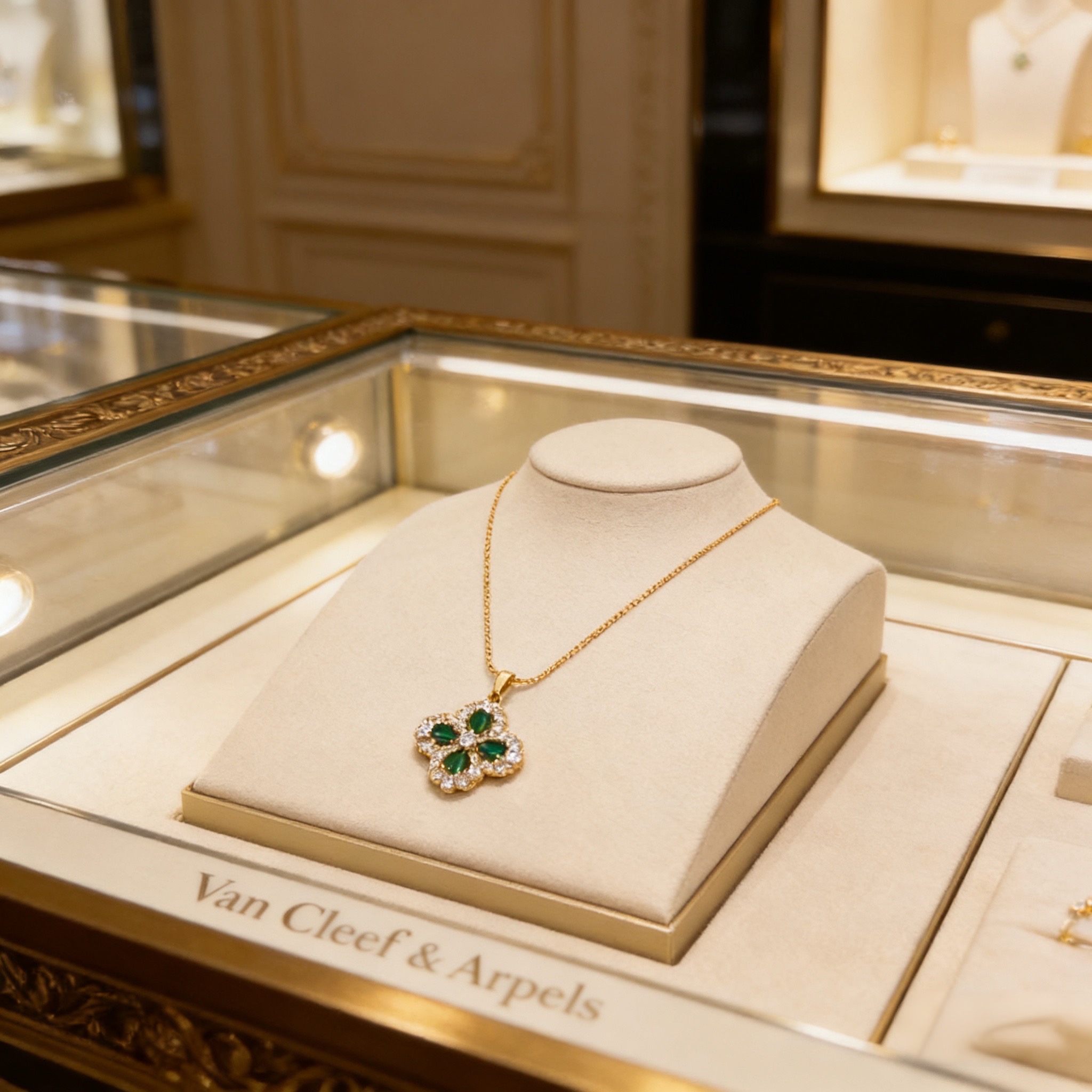 〔精工原版〕VCA四叶草🍀梵克雅🍛项链，经典之作 官网同款 时尚潮流 采用多层次金属雕刻设计 使花瓣更立