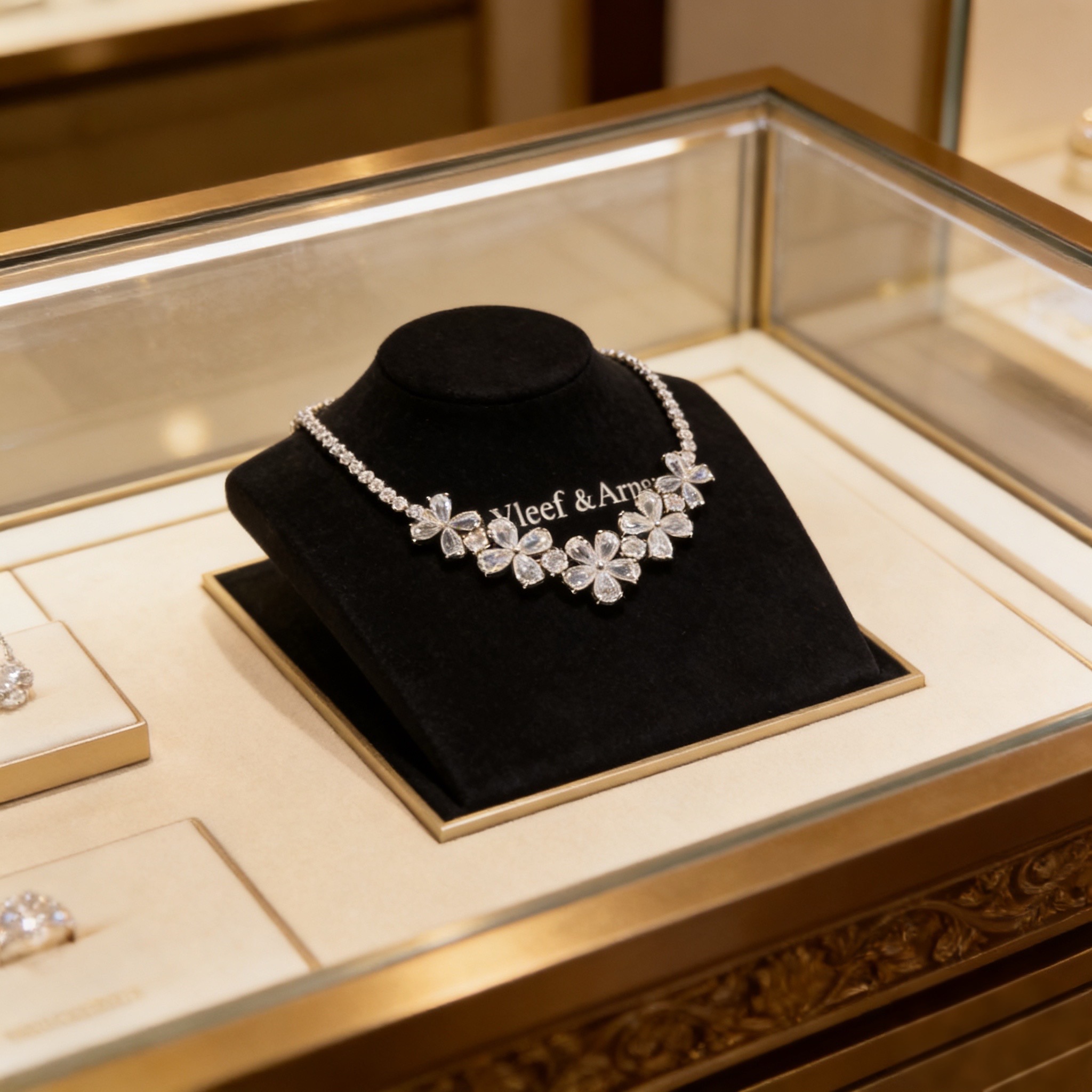 精工原版〕VCA四叶草🍀梵克雅🍛项链，经典之作 官网同款 时尚潮流 采用多层次金属雕刻设计 使花瓣更立体