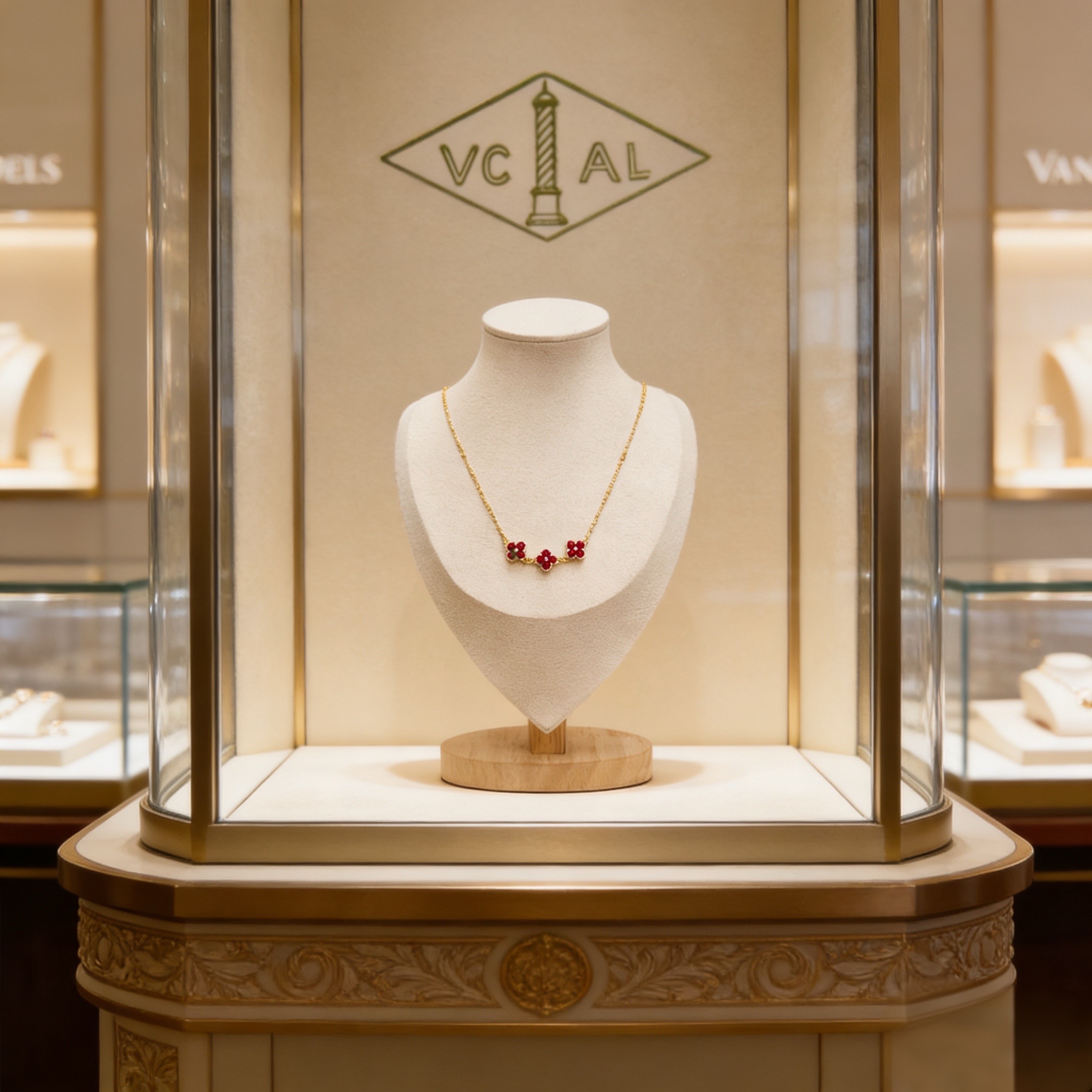 精工原版〕VCA四叶草🍀梵克雅🍛项链，经典之作 官网同款 时尚潮流 采用多层次金属雕刻设计 使花瓣更立体