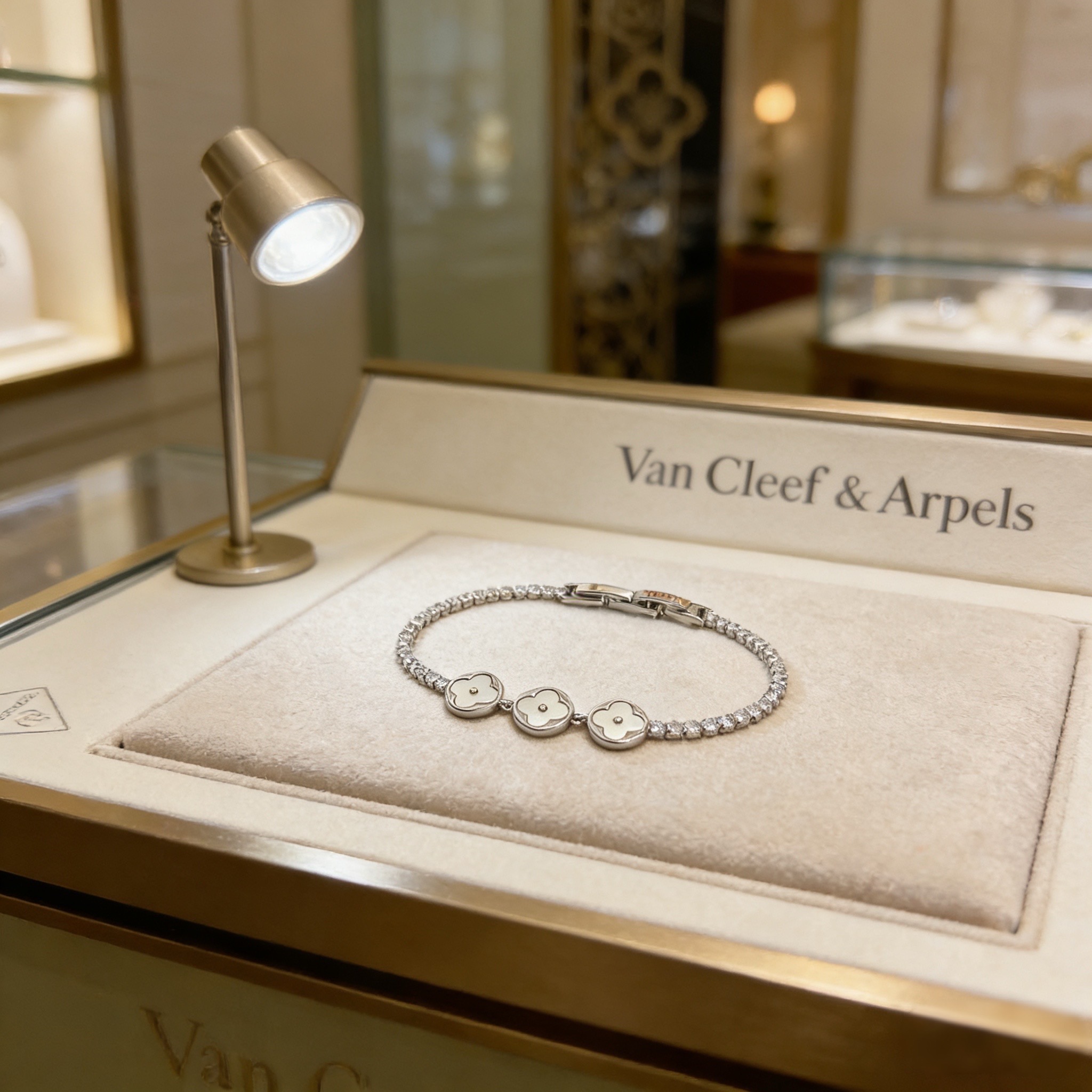 〔精工原版〕圣诞🎄爆款 VCA四叶草🍀梵克雅宝手链 V金等级 经典之作 官网同款 时尚潮流 采用多层次金