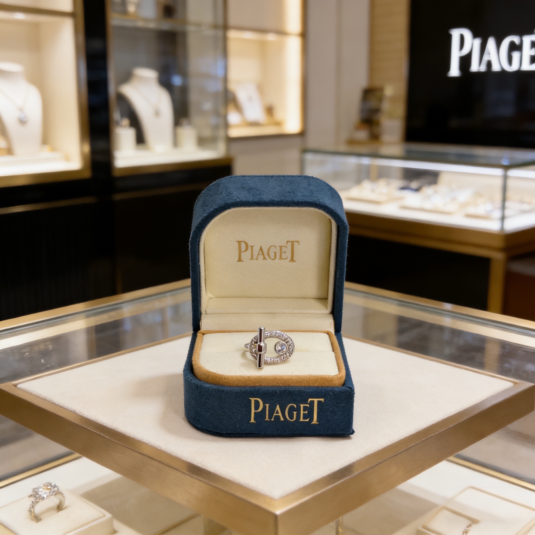 Piaget Possibly Limelight Gala cassa in oro bianco, lunetta con diamanti, quadrante bianco, bracciale in argento 32 mm Automatico da donna
