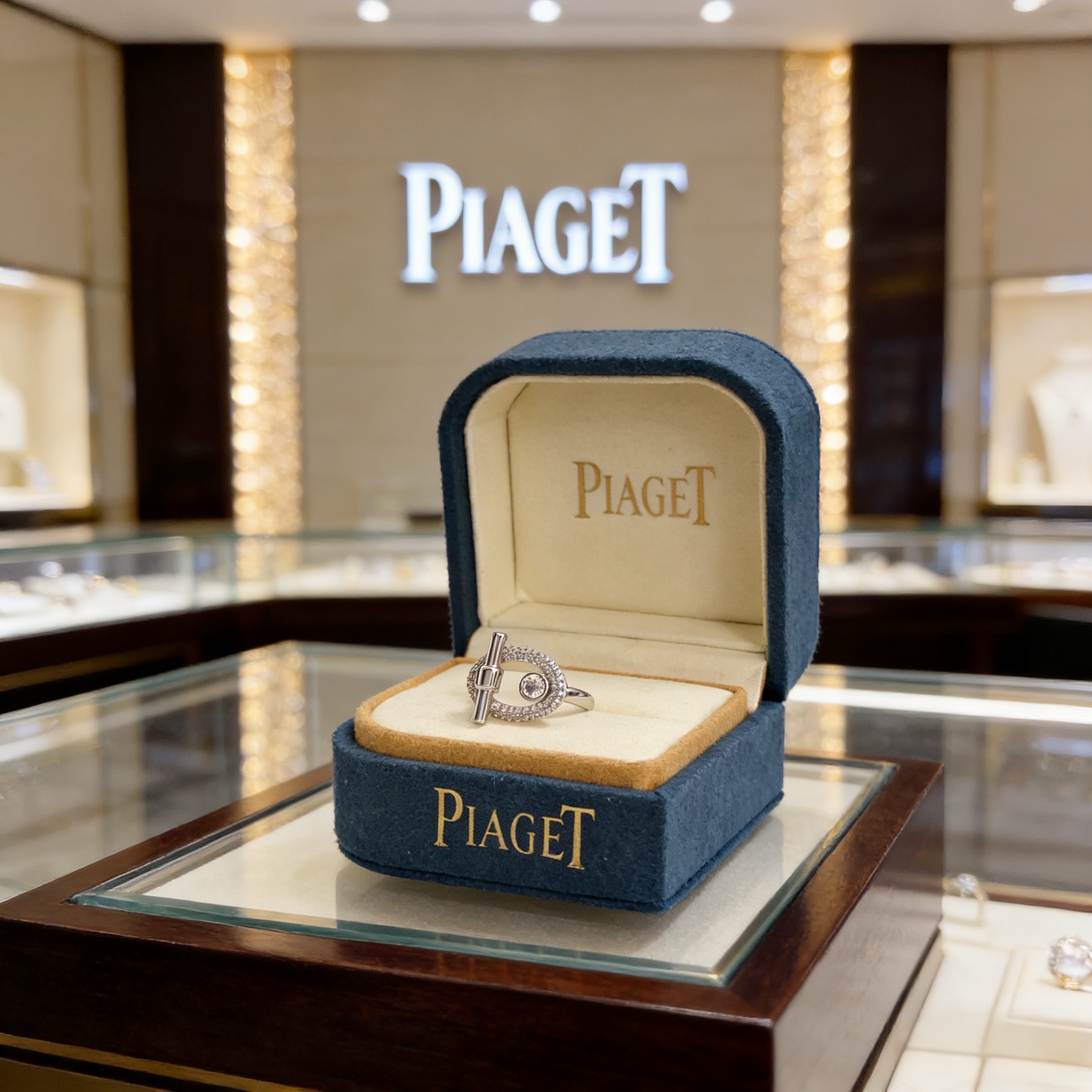 Piaget Possibly Limelight Gala cassa in oro bianco, lunetta con diamanti, quadrante bianco, bracciale in argento 32 mm Automatico da donna