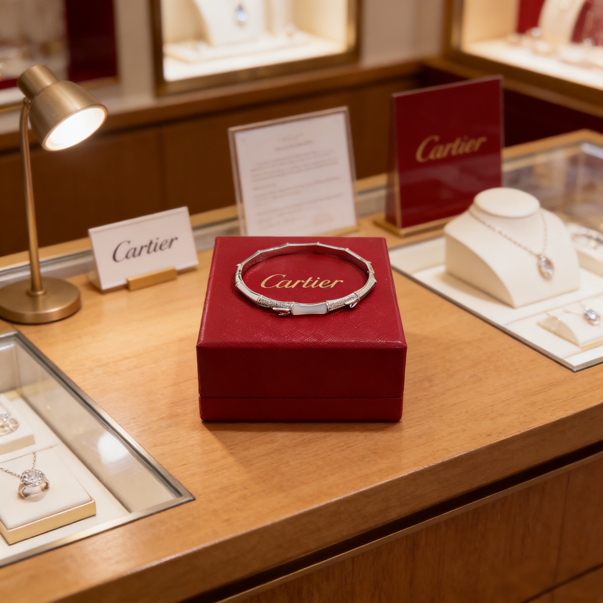 卡地亚镶钻手镯 高端定制版本 镶嵌钻工艺 V金材质 经典而时尚风格 用凌厉线条重构爱情美学！打破常规，镶