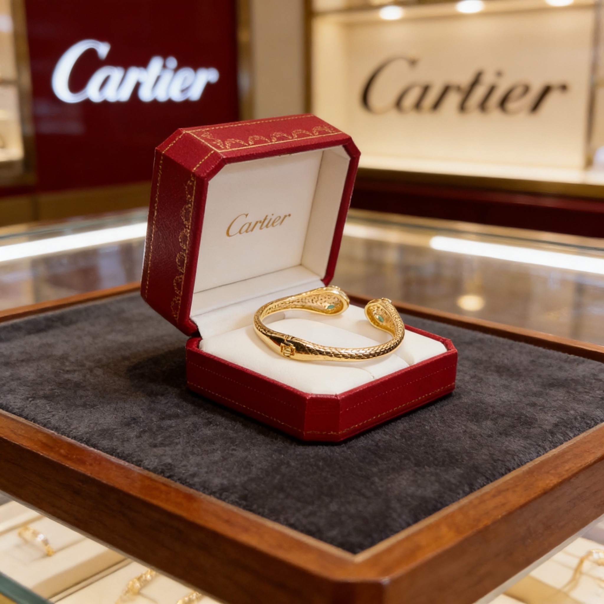 卡地亚镶钻手镯 高端定制版本 镶嵌钻工艺 V金材质 经典而时尚风格 用凌厉线条重构爱情美学！打破常规，镶