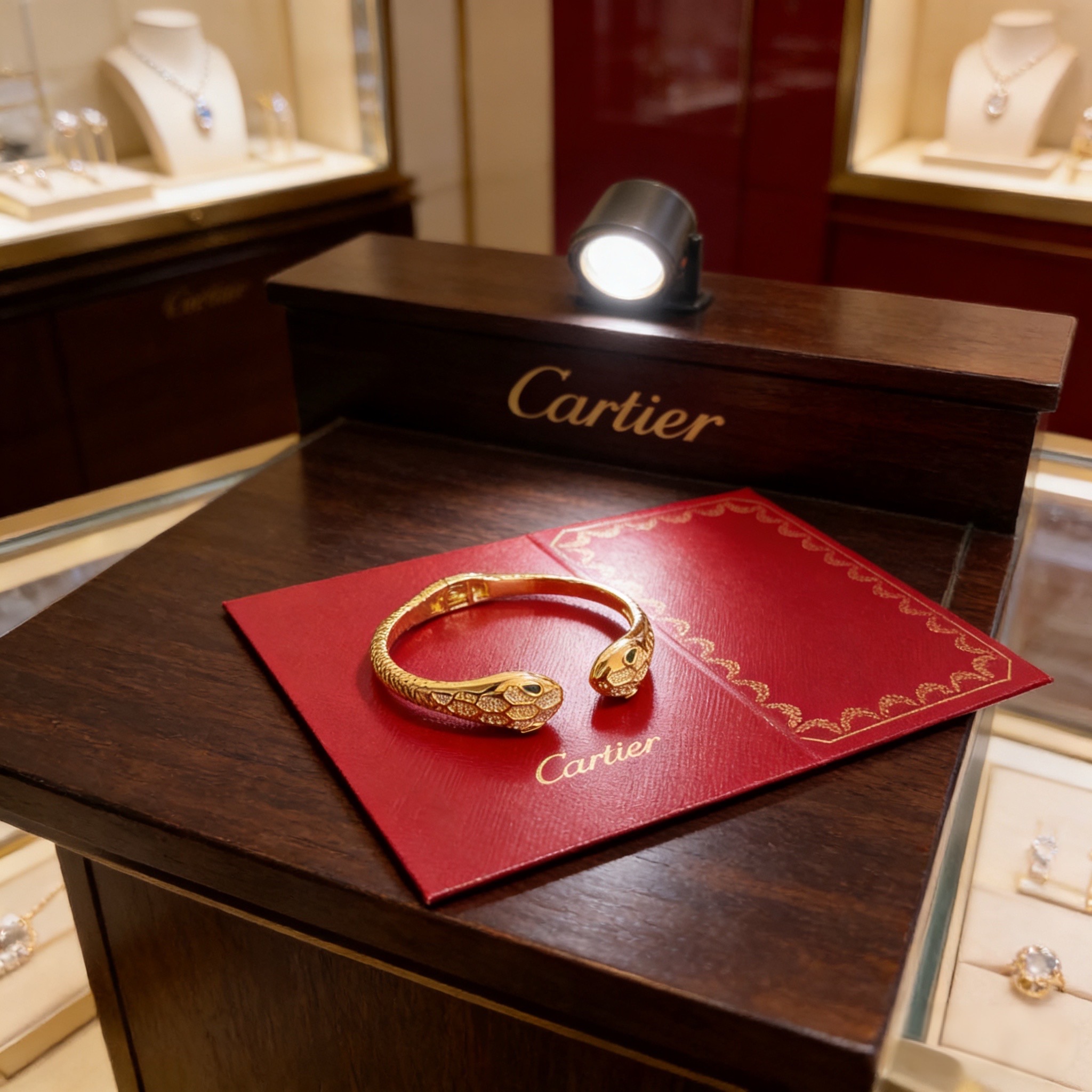 卡地亚镶钻手镯 高端定制版本 镶嵌钻工艺 V金材质 经典而时尚风格 用凌厉线条重构爱情美学！打破常规，镶