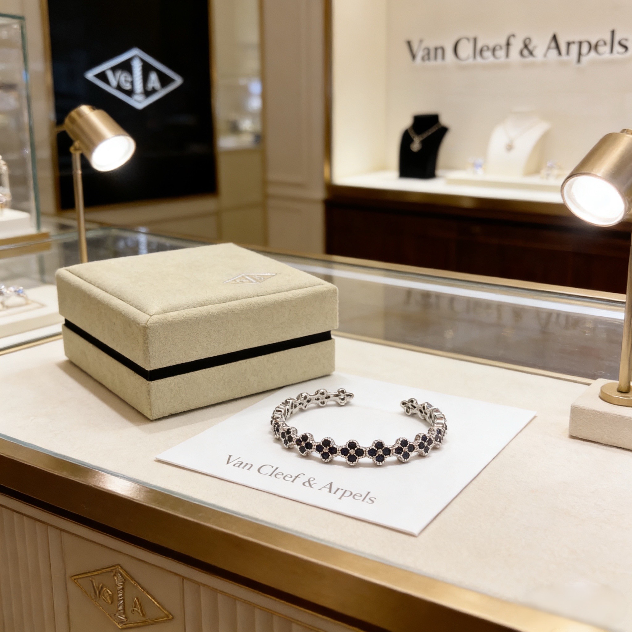 〔精工原版〕圣诞🎄爆款 VCA四叶草🍀梵克雅宝手镯 V金等级 经典之作 官网同款 时尚潮流 采用多层次金