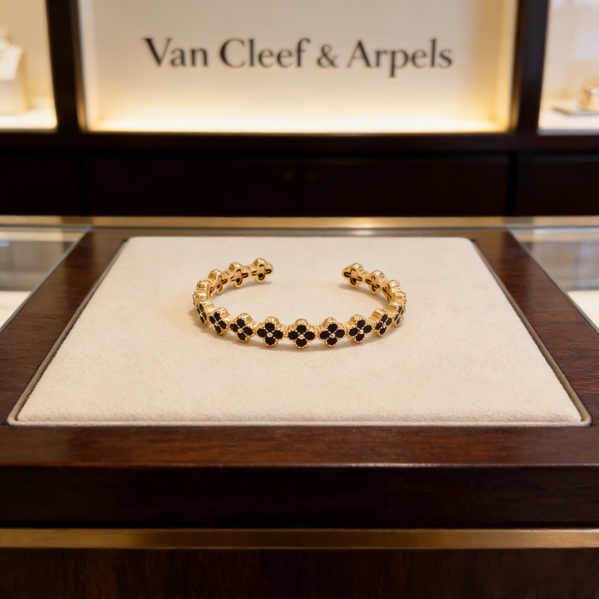 〔精工原版〕圣诞🎄爆款 VCA四叶草🍀梵克雅宝手镯 V金等级 经典之作 官网同款 时尚潮流 采用多层次金