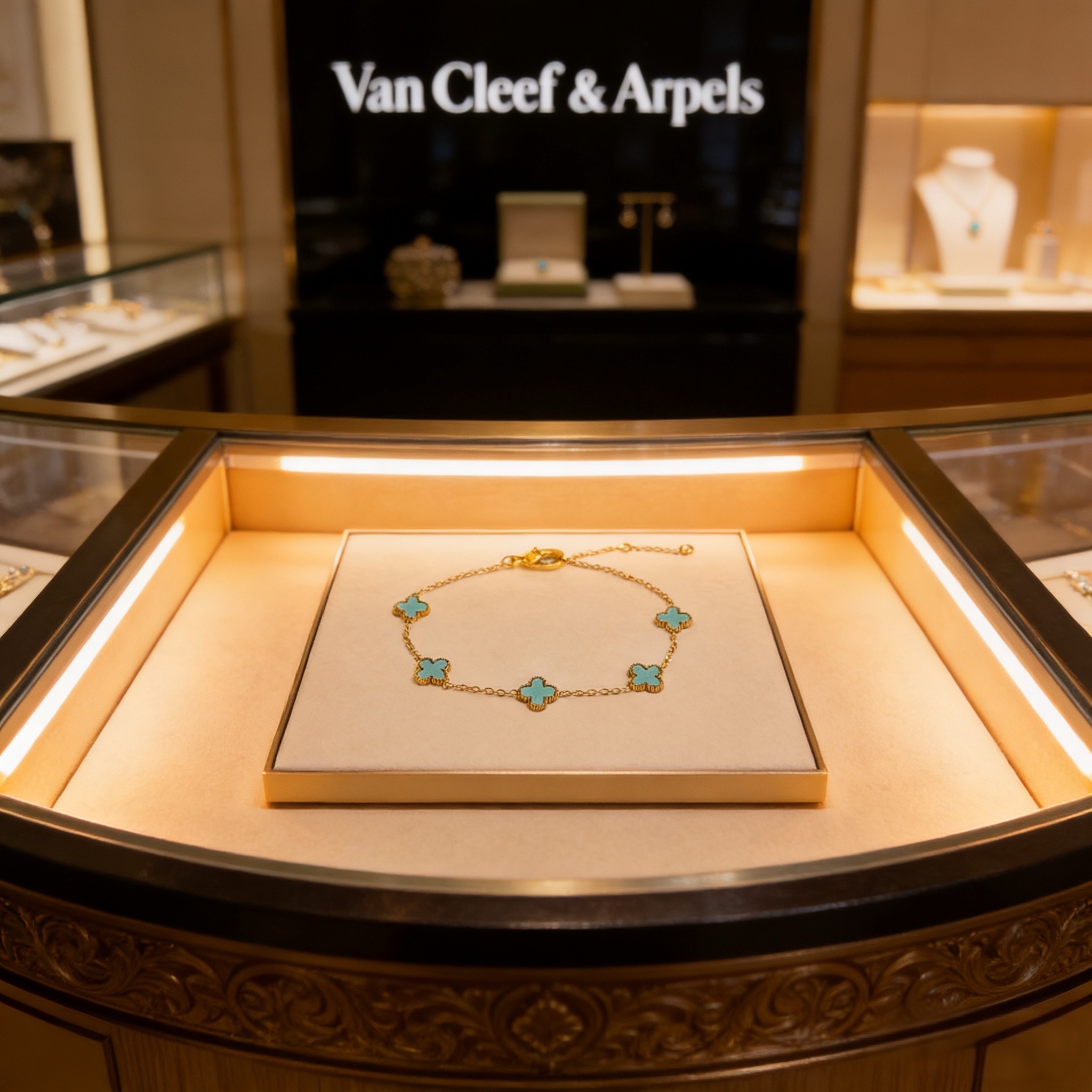 〔精工原版〕VCA四叶草🍀梵克雅🍛手链 经典之作 官网同款 时尚潮流 采用多层次金属雕设计 使花瓣更立体