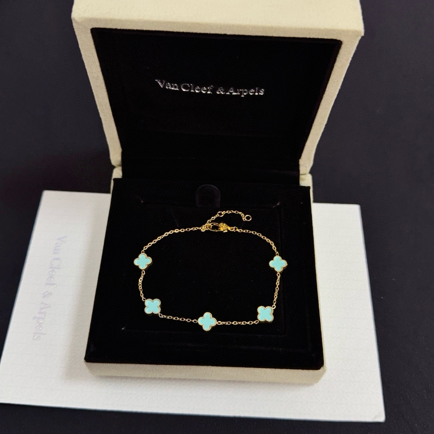 〔精工原版〕VCA四叶草🍀梵克雅🍛手链 经典之作 官网同款 时尚潮流 采用多层次金属雕设计 使花瓣更立体