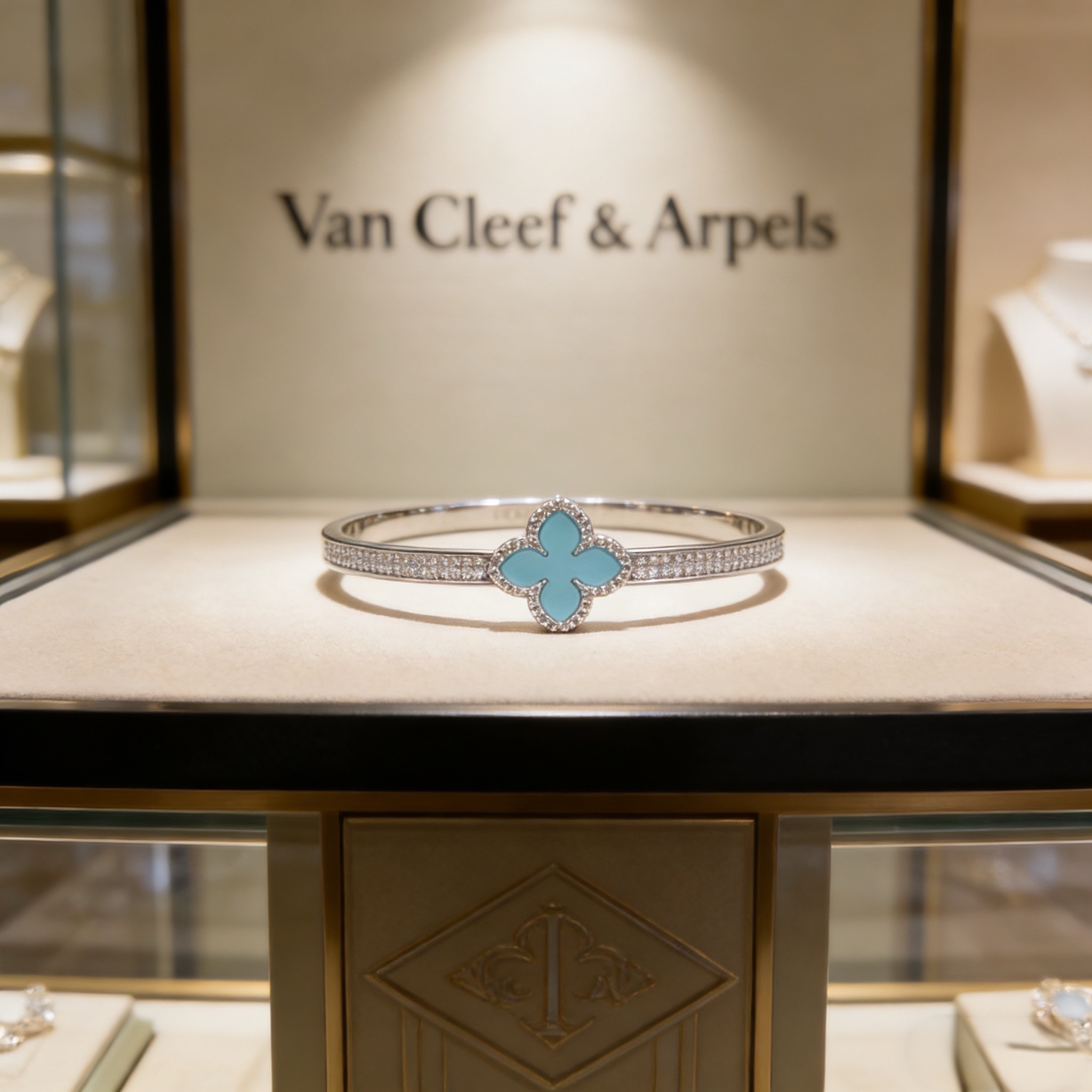 〔精工原版】爆款 VCA四叶草🍀梵克雅宝手镯 V金等级 经典之作 官网同款 时尚潮流 采用多层次金属雕刻