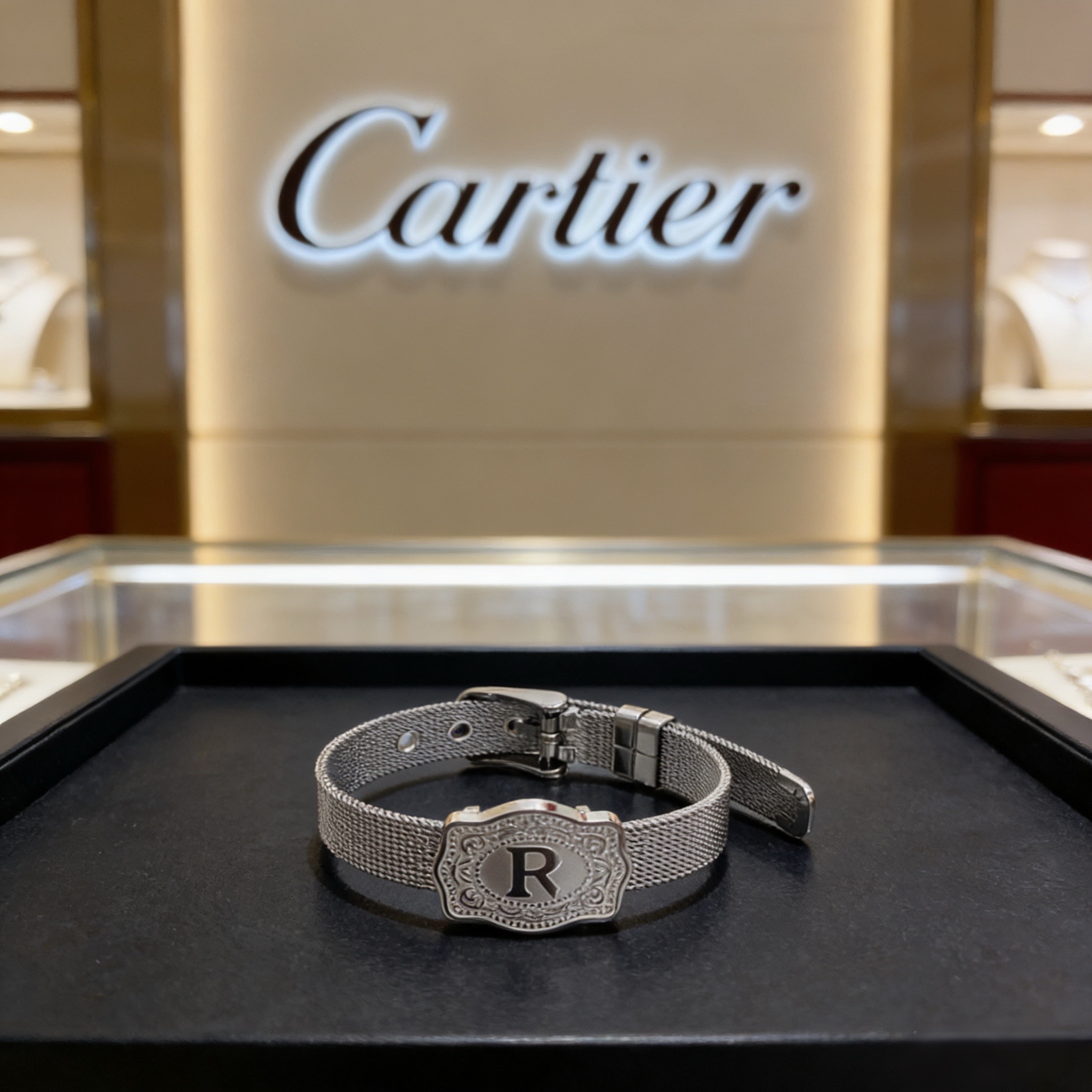 卡地亚！ 手链 高端定制版本 镶嵌钻工艺 V金材质 经典而时尚风格 用凌厉线条重构爱情美学！打破常规，镶