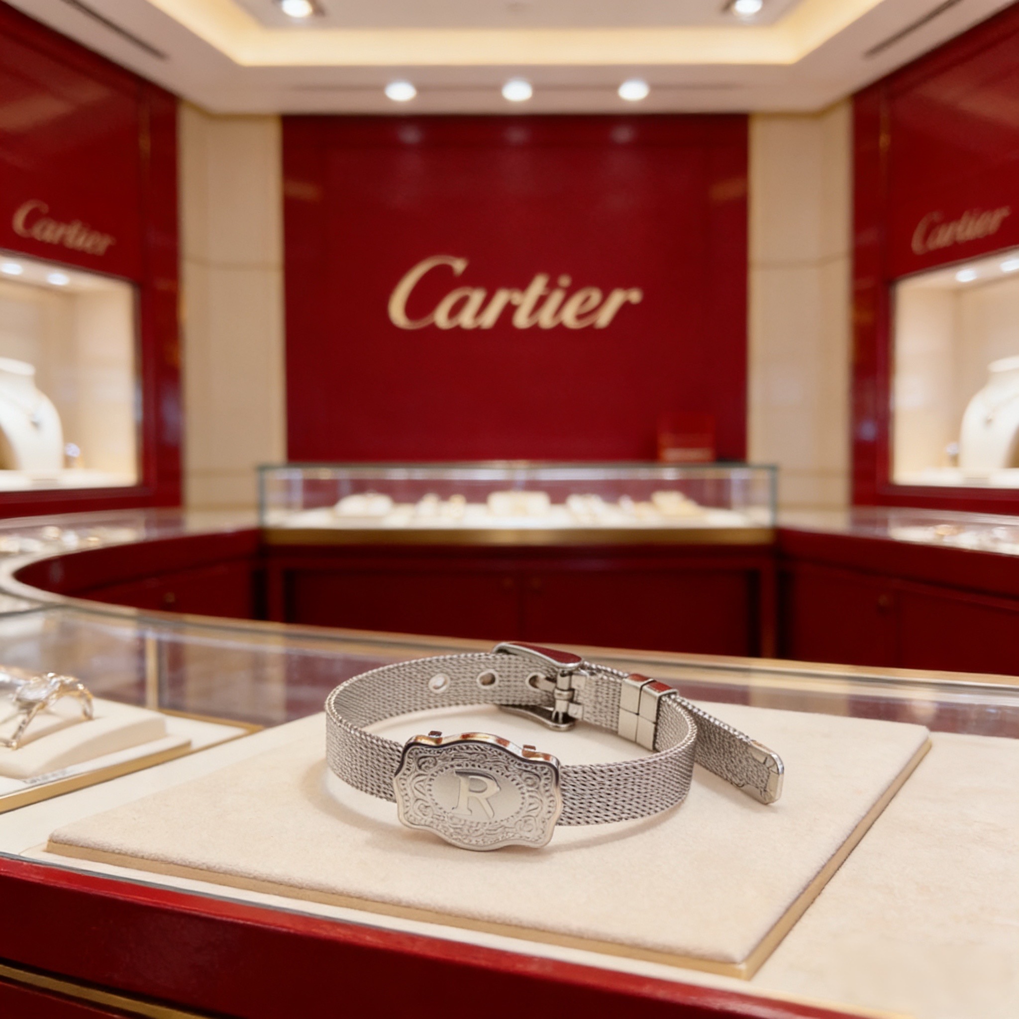 卡地亚！ 手链 高端定制版本 镶嵌钻工艺 V金材质 经典而时尚风格 用凌厉线条重构爱情美学！打破常规，镶