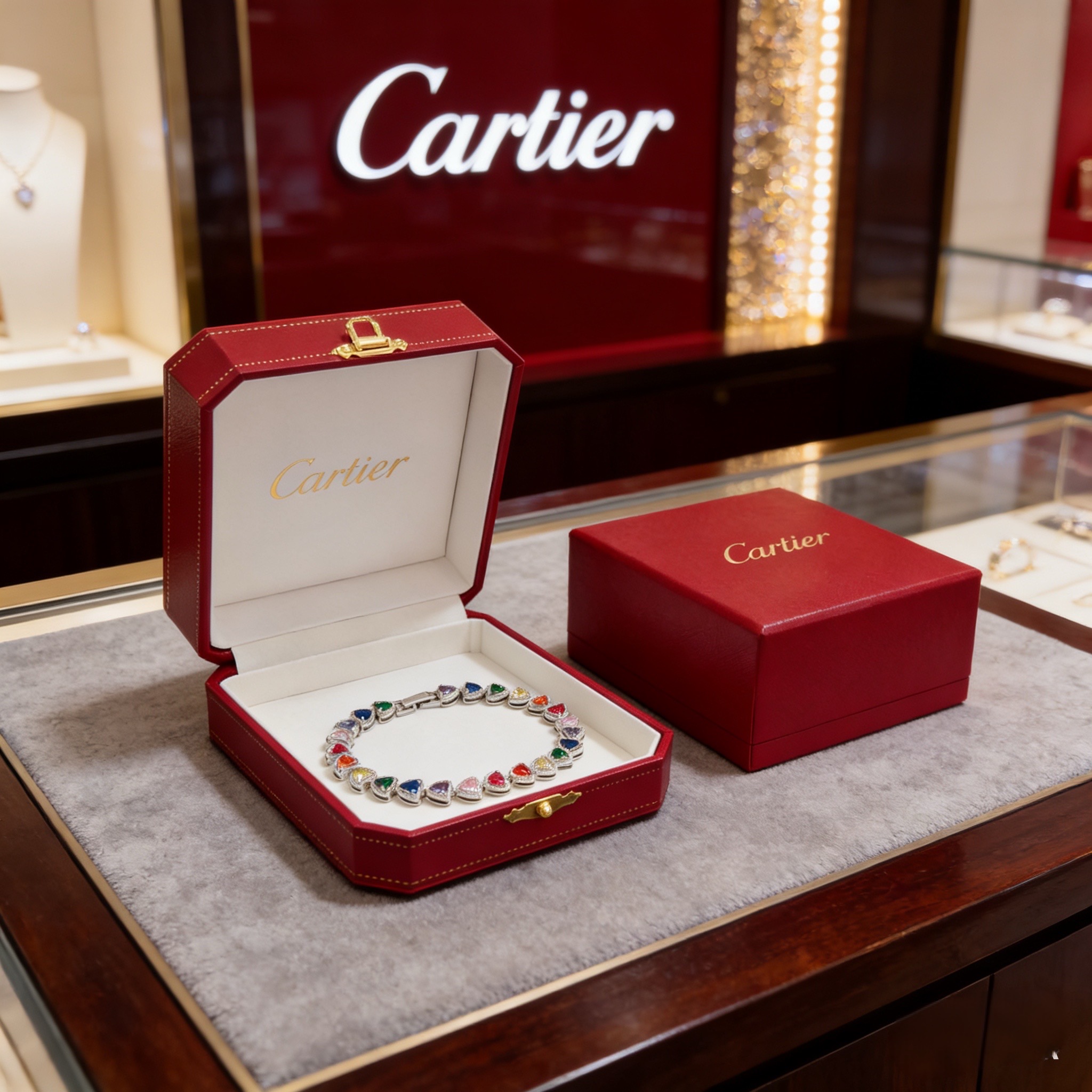 Cartier 卡地亚镶钻手链 高端定制版本 镶嵌钻工艺 V金材质 而 风格 用凌厉线条重构爱情美学 打破常规