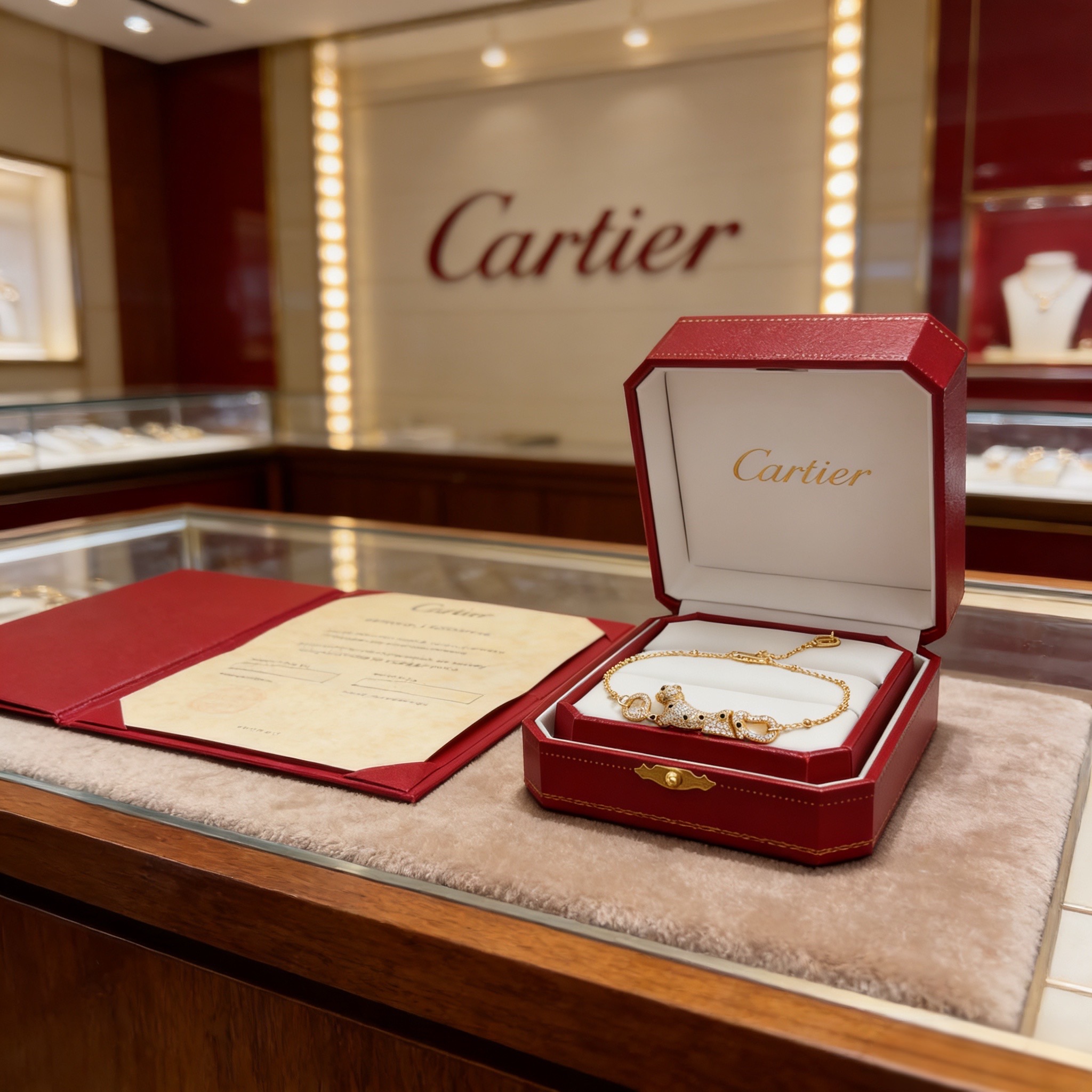 Cartier 卡地亚镶钻猎豹手链 高端定制版本 镶嵌钻工艺 V金材质 而 风格 用凌厉线条重构爱情美学 打破常规