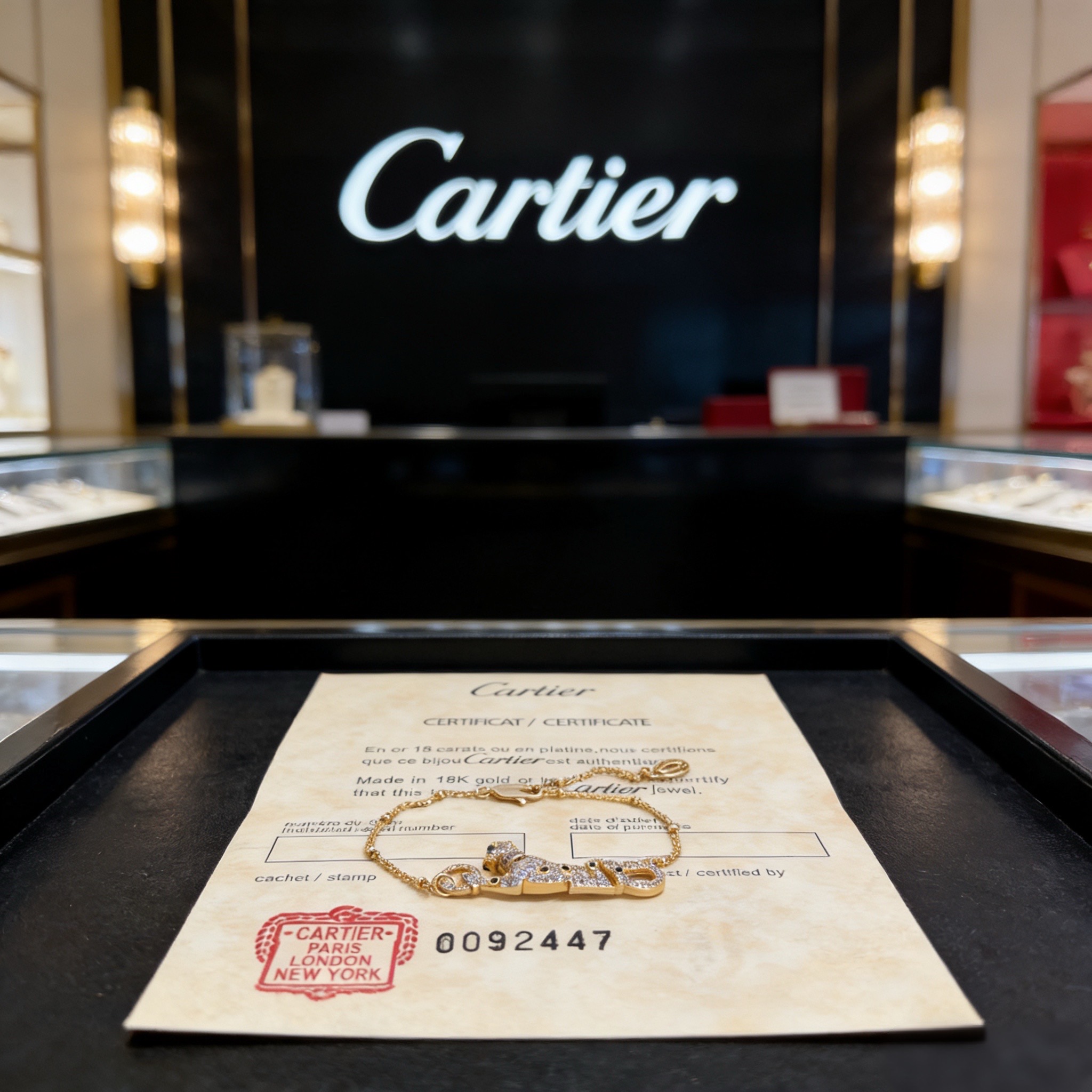 Cartier 卡地亚镶钻猎豹手链 高端定制版本 镶嵌钻工艺 V金材质 而 风格 用凌厉线条重构爱情美学 打破常规