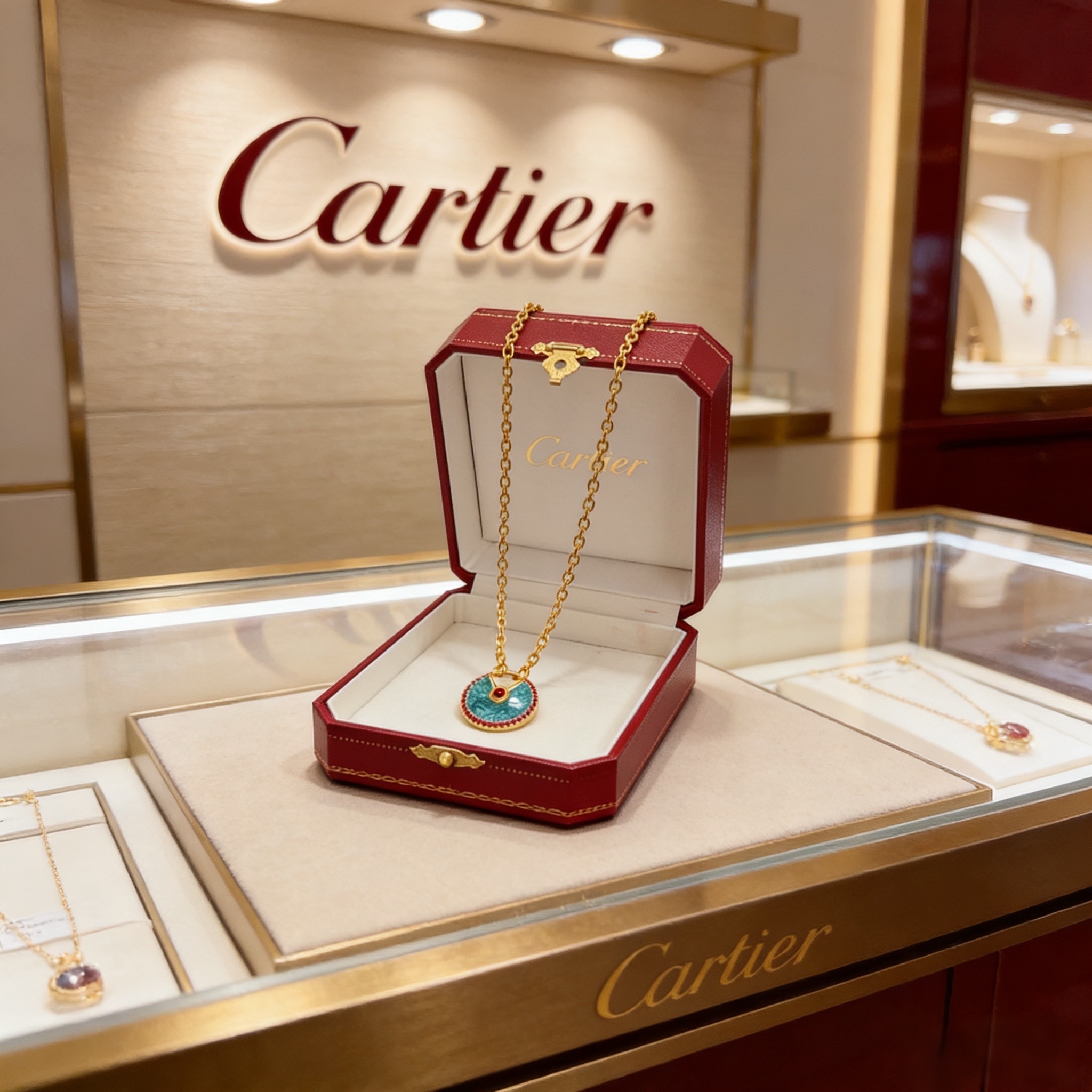 Cartier 卡地亚镶钻项链 高端定制版本 镶嵌钻工艺 V金材质 而 风格 用凌厉线条重构爱情美学 打破常规