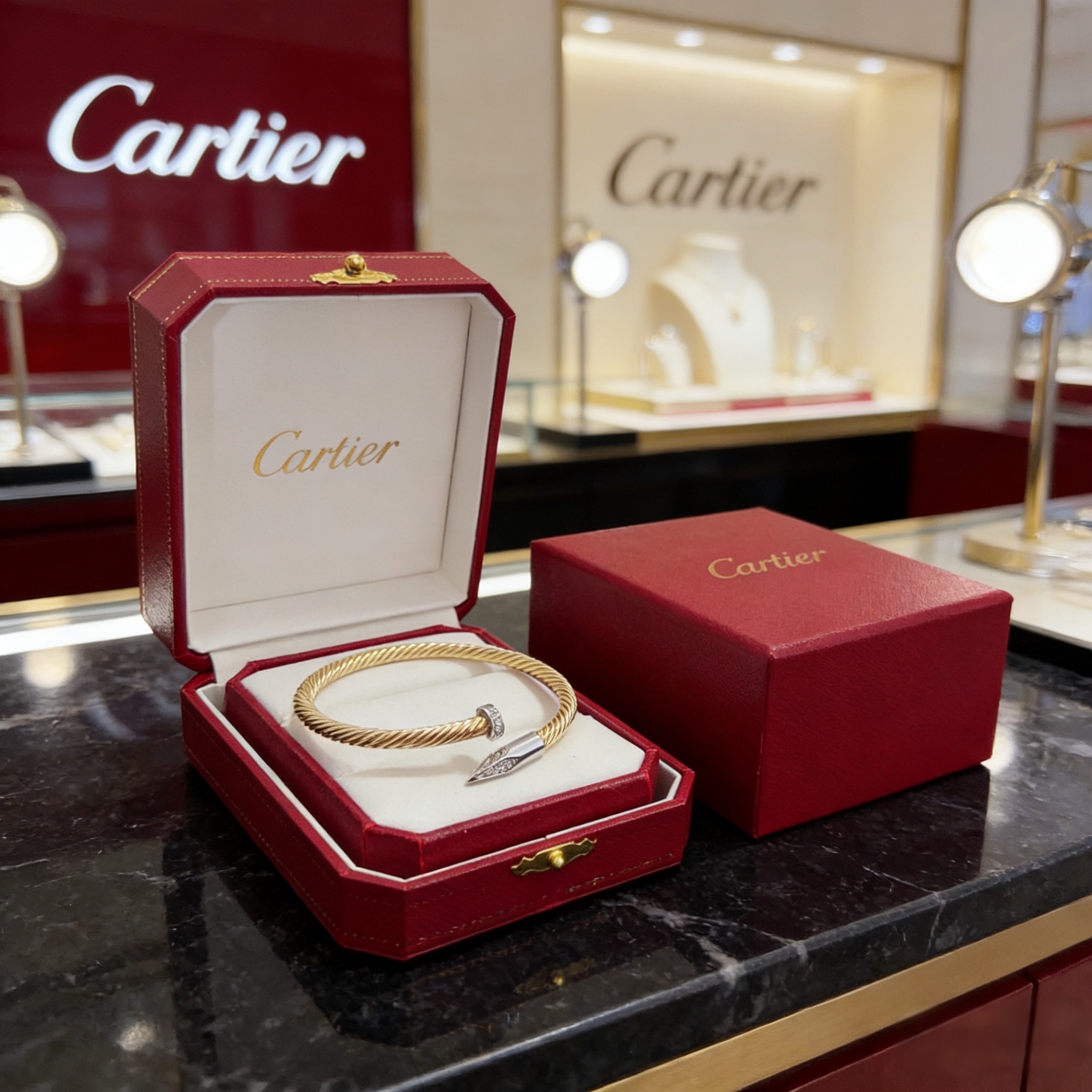 NO:754890,Cartier diamond-encrusted bracelet, high-end customized version, diamond-encrusted craftsmanship, V gold material, classic and fashionable style, reconstruct the aesthetics of love with sharp lines!  Breaking the rules, the diamond-encrusted design actually achieves the ceiling of high-end sense - no need for flashy accumulation, love should be as pure as ever. Cartier is loved by many celebrities and Internet celebrities. The Leopard series bracelet is absolutely an eternal classic, and it is not limited to men and women, and there is no age limit!  Wear it and you will be the center of attention!  , jewelry boutique, cartier, bracelet19860909卡地亚镶钻手镯 高端定制版本 镶嵌钻工艺 V金材质 经典而时尚风格 用凌厉线条重构爱情美学！打破常规,镶嵌钻设计反而成就高级感天花板——无需浮华堆砌,爱本应纯粹如初 卡地亚受众多明星网红的爱戴 豹子系列手镯 绝对是永恒经典 而且男女不限 年龄不限 ！戴上它你就是焦点！,饰品精品,cartier,bracelet,Jewelry