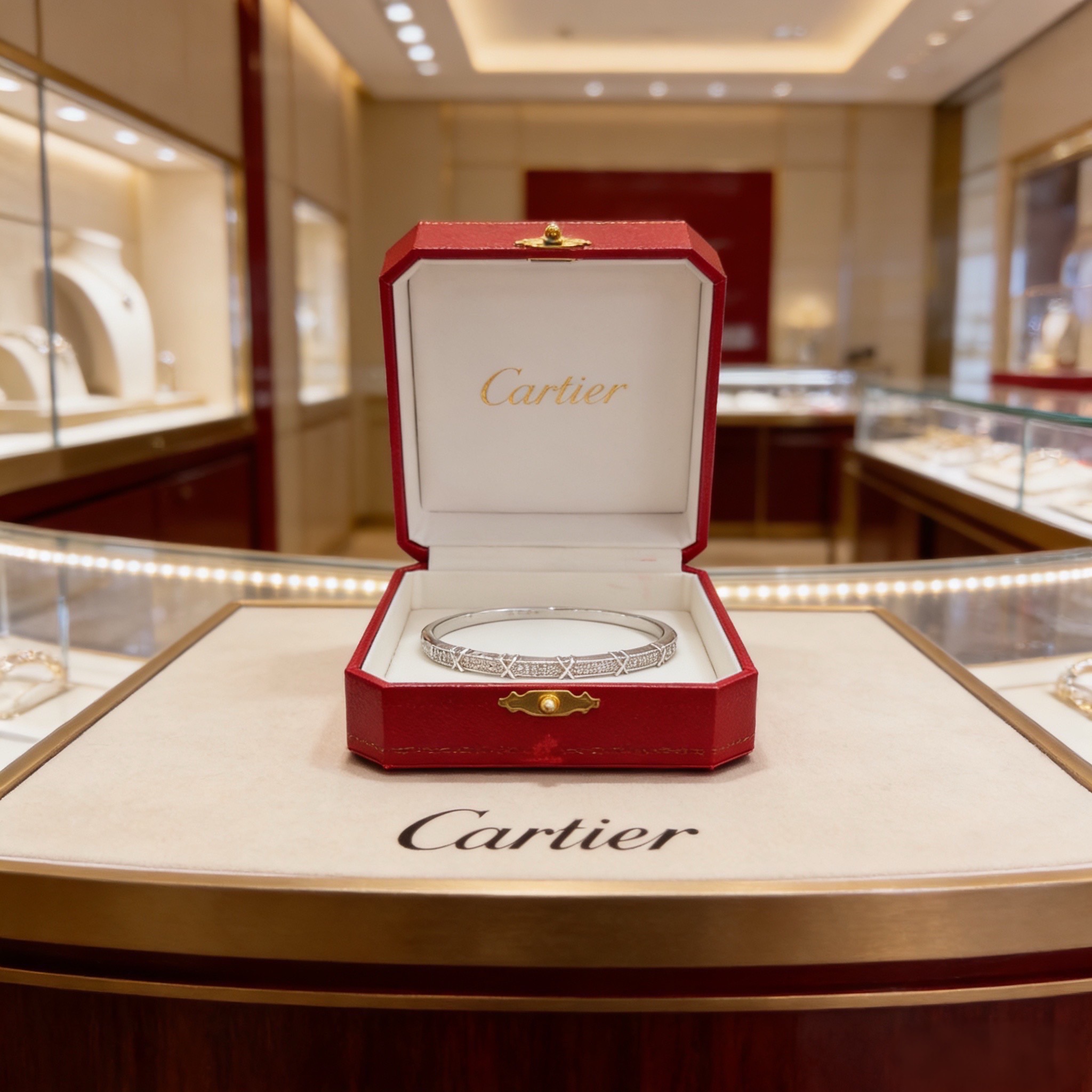 NO:754973,Cartier diamond-encrusted bracelet, high-end customized version, diamond-encrusted craftsmanship, V gold material, classic and fashionable style, reconstruct the aesthetics of love with sharp lines!  Breaking the rules, the diamond-encrusted design actually achieves the ceiling of high-end sense - no need for flashy accumulation, love should be as pure as ever. Cartier is loved by many celebrities and Internet celebrities. The Leopard series bracelet is absolutely an eternal classic, and it is not limited to men and women, and there is no age limit!  Wear it and you will be the center of attention!  , jewelry boutique, cartier, bracelet19860909卡地亚镶钻手镯 高端定制版本 镶嵌钻工艺 V金材质 经典而时尚风格 用凌厉线条重构爱情美学！打破常规,镶嵌钻设计反而成就高级感天花板——无需浮华堆砌,爱本应纯粹如初 卡地亚受众多明星网红的爱戴 豹子系列手镯 绝对是永恒经典 而且男女不限 年龄不限 ！戴上它你就是焦点！,饰品精品,cartier,bracelet,Jewelry