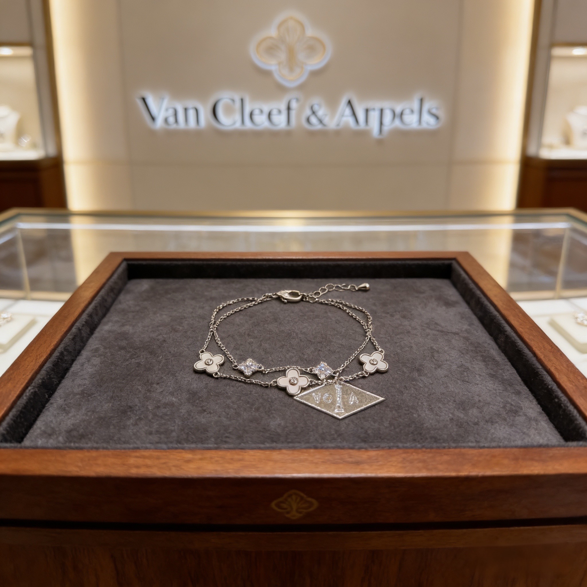 NO:763100,[Seiko Original] Popular VCA Four-leaf Clover Van Cleef & Arpels Bracelet V Gold Level Classic Work Same as Official Website Fashion Trend Multi-layered metal carving design makes the petals more three-dimensional. Inlaid with full diamond craftsmanship, it shows the feminine temperament [Gift] Four-leaf clover lucky pattern symbolizes luck and happiness. Unique and romantic, blending simple and harmonious lines with materials. Polished and polished, showing nobility and elegance [Celebration] [Celebration], boutique jewelry, van  cleef,bracelet19860909〔精工原版〕爆款 VCA四叶草梵克雅宝手链 V金等级 经典之作 官网同款 时尚潮流 采用多层次金属雕刻设计 使花瓣更立体 镶嵌满钻工艺 尽显女性柔美气质[礼物] 四叶草幸运图案 象征幸运和幸福 独特又浪漫将简单和谐的线条与材质相融合 经过抛光和打磨 彰显高贵优雅[庆祝][庆祝],饰品精品,van cleef,bracelet,Jewelry