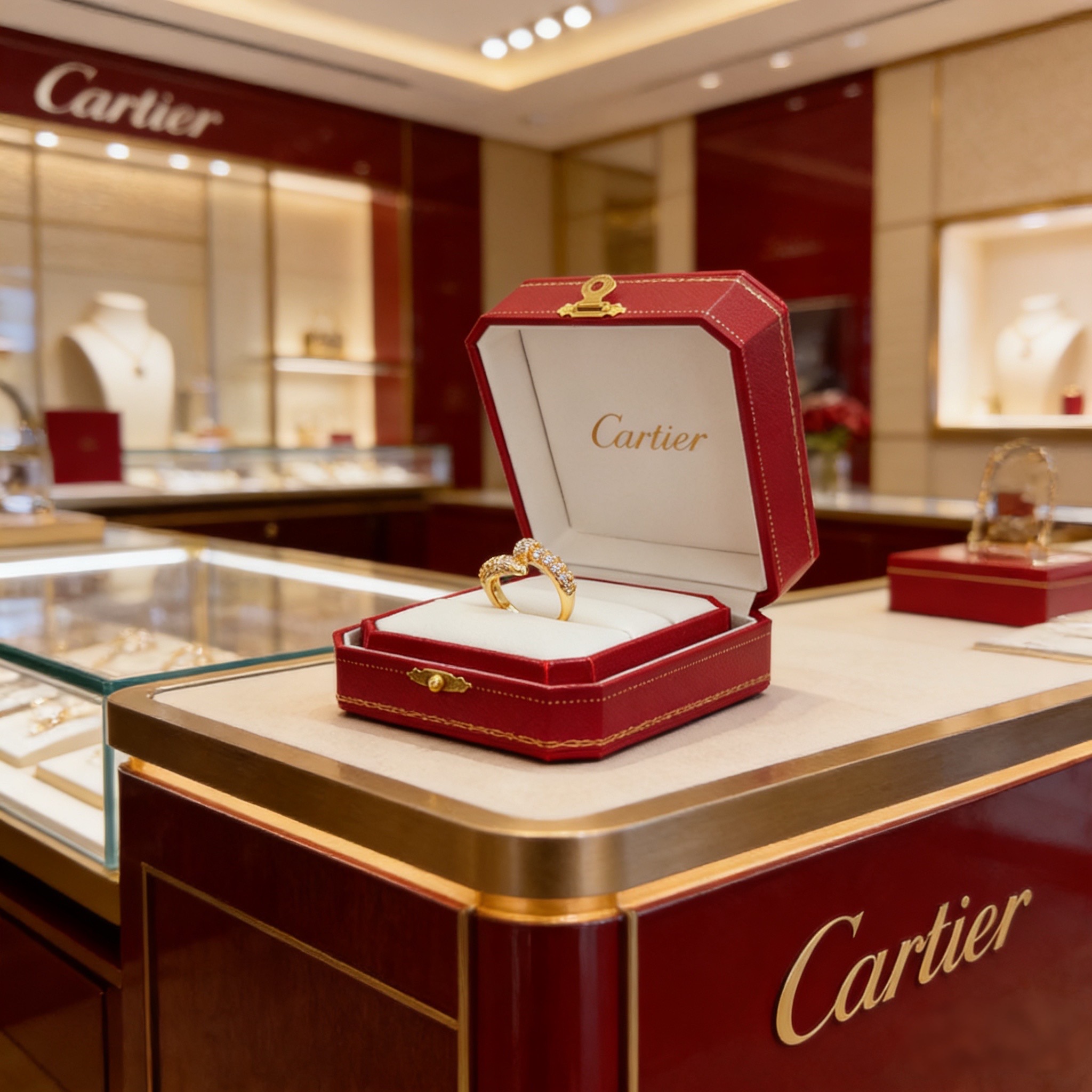 Cartier 卡地亚镶钻钉子戒指 高端定制版本 镶嵌钻工艺 V金材质 而 风格 用凌厉线条重构爱情美学 打破常规