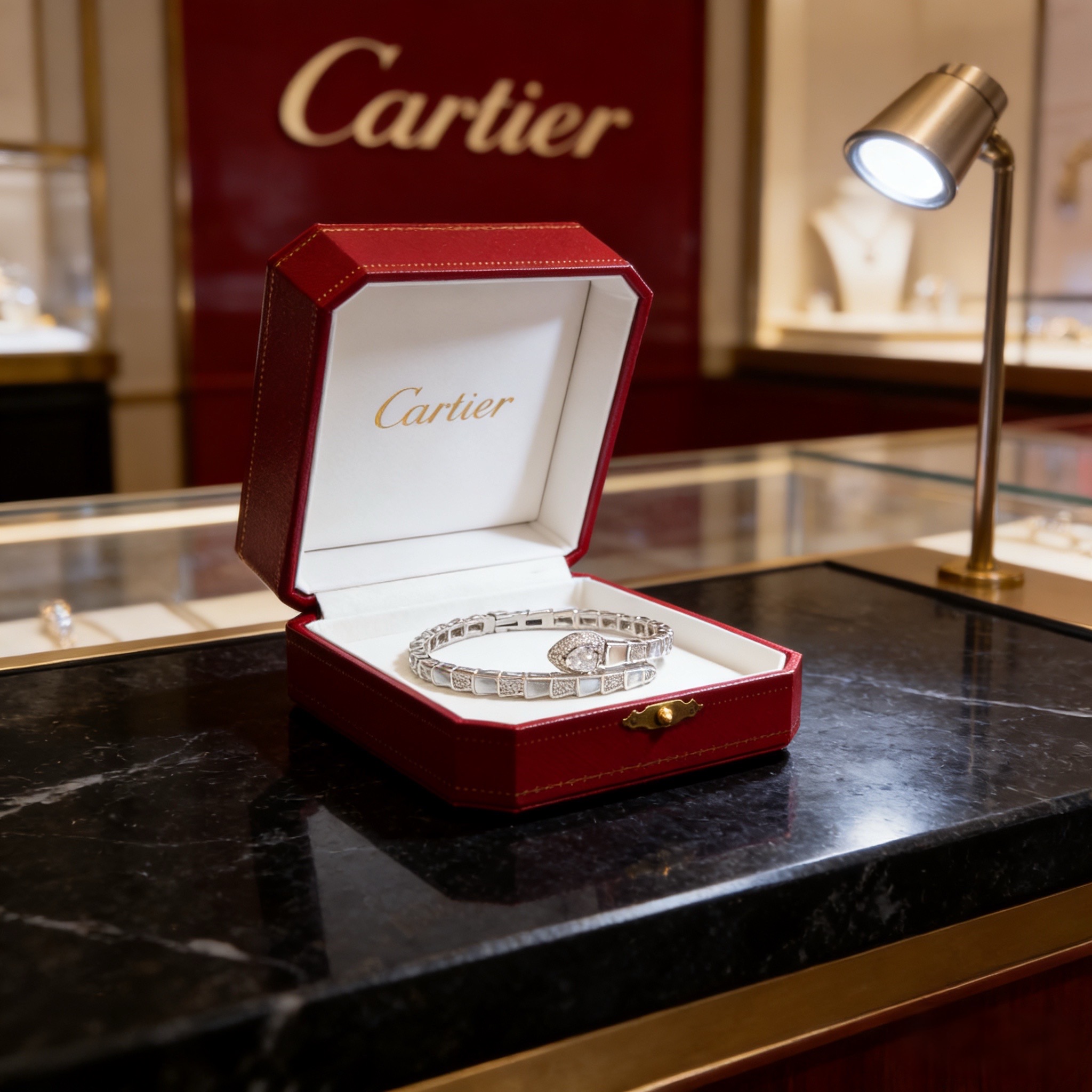 Cartier 卡地亚镶钻手镯 高端定制版本 镶嵌钻工艺 V金材质 而 风格 用凌厉线条重构爱情美学 打破常规
