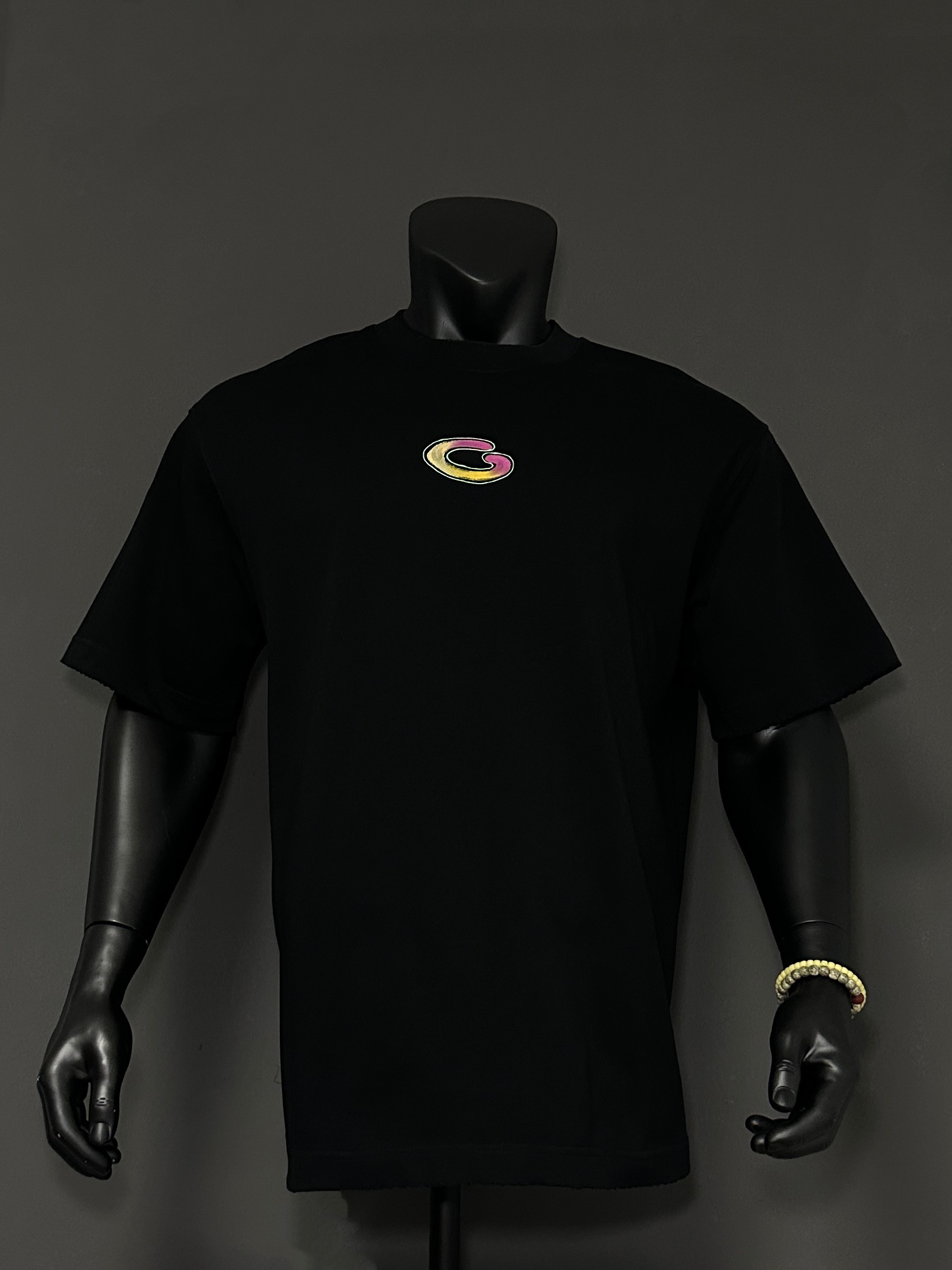 P110 [Calidad exclusiva para tiendas físicas] BA París nuevo modelo camiseta pintada a mano, tejido de doble hilo pesad…