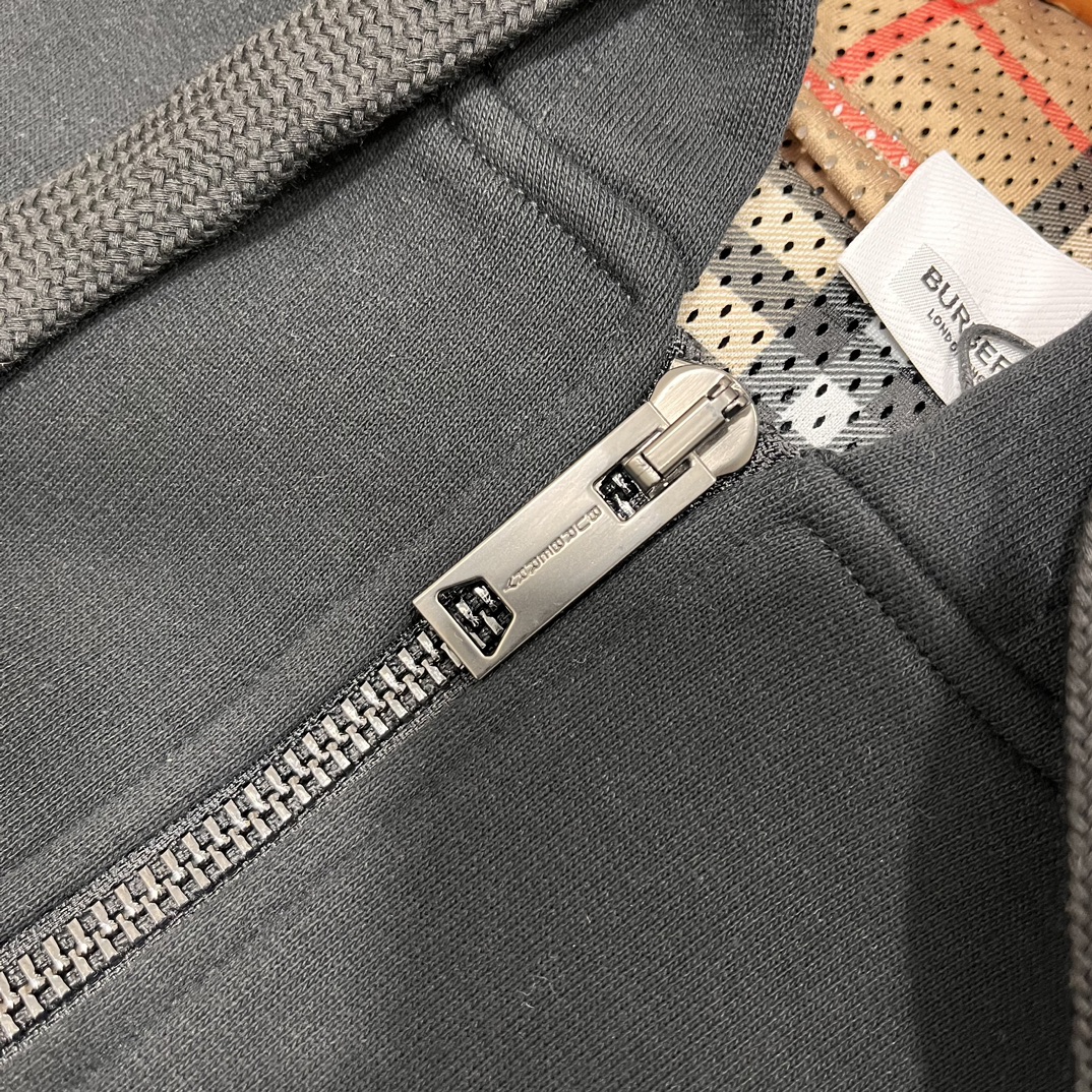 bbr方块胶标拉链开衫 4