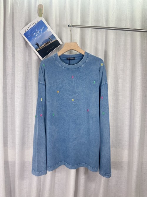 Chrome Hearts 2025 Autumn/Winter Starry Sky Long Sleeve Couple T-Shirt 1 Chrome Hearts 2025 Autumn/Winter Starry Sky Long Sleeve Couple T-Shirt