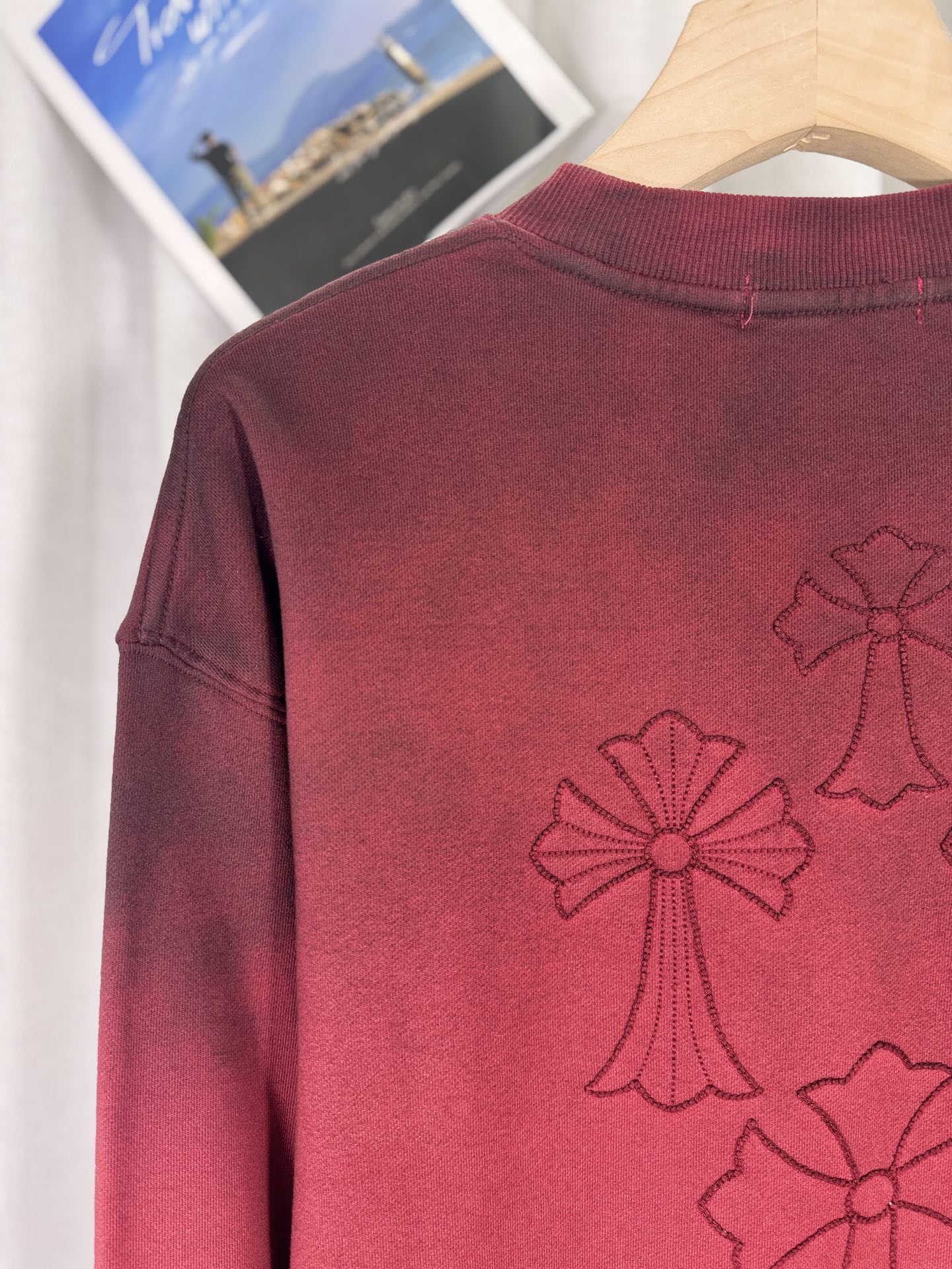 Chrome Hearts Sudadera Unisex Estampada, Diseño Moderno, 430g Algodón, Rojo/Negro 13 i1755323099560 8160 0 11