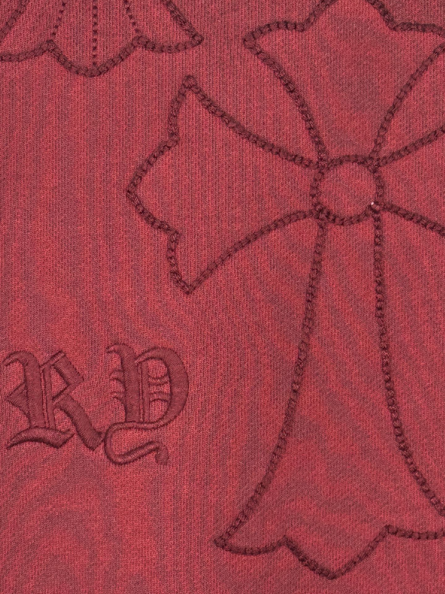 Chrome Hearts Sudadera Unisex Estampada, Diseño Moderno, 430g Algodón, Rojo/Negro 12 i1755323101035 725 0 10