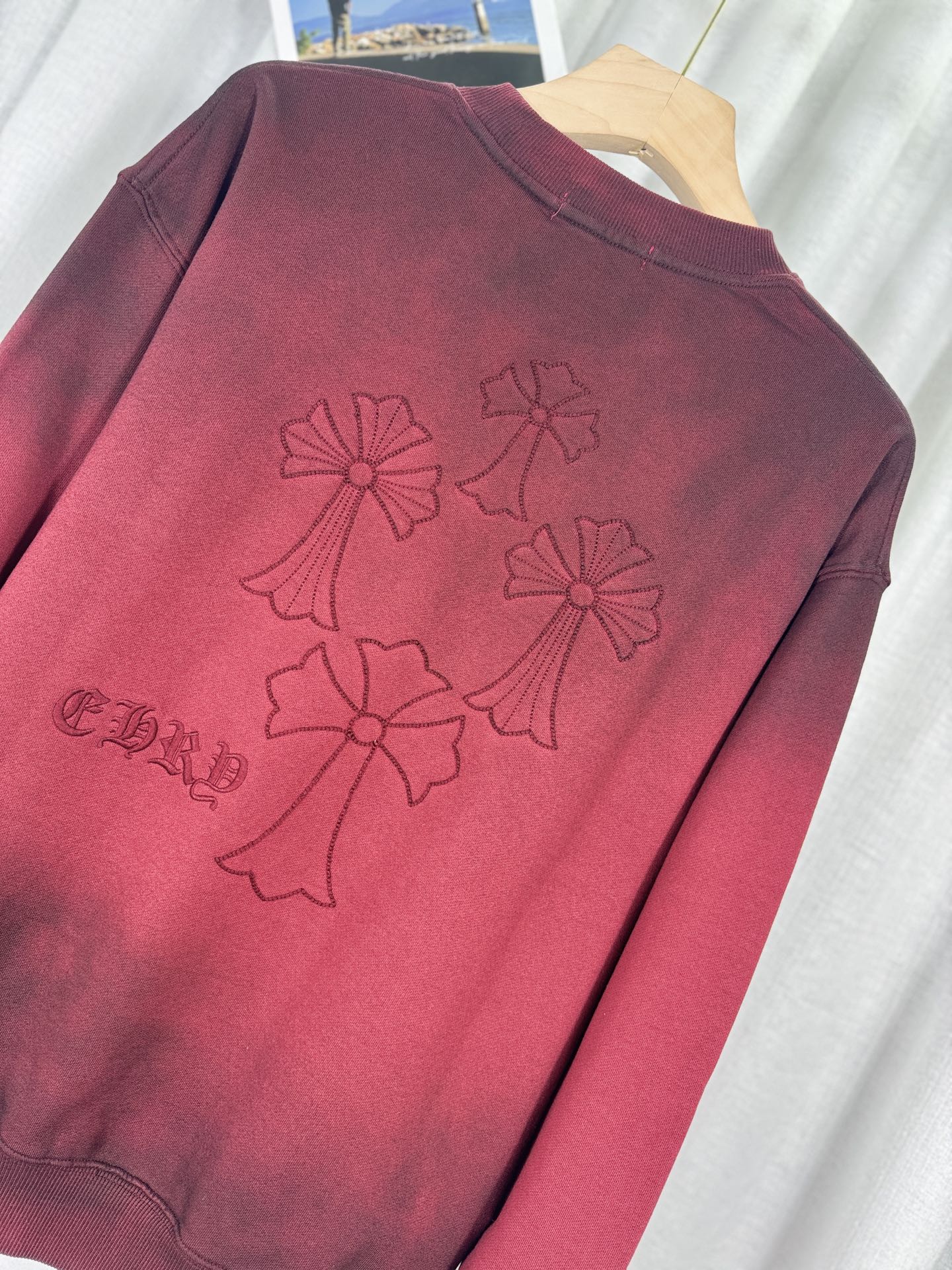 Chrome Hearts Sudadera Unisex Estampada, Diseño Moderno, 430g Algodón, Rojo/Negro 10 i1755323101649 2056 0 8