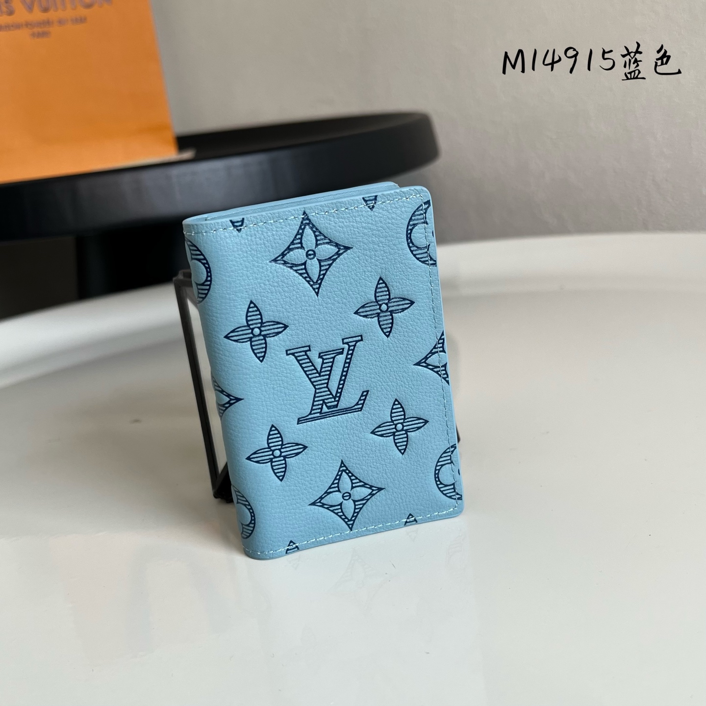 芯片版💕M14915蓝色 头层牛皮制作！本款 以 Monogram Shadow 皮革焕新经典设计。