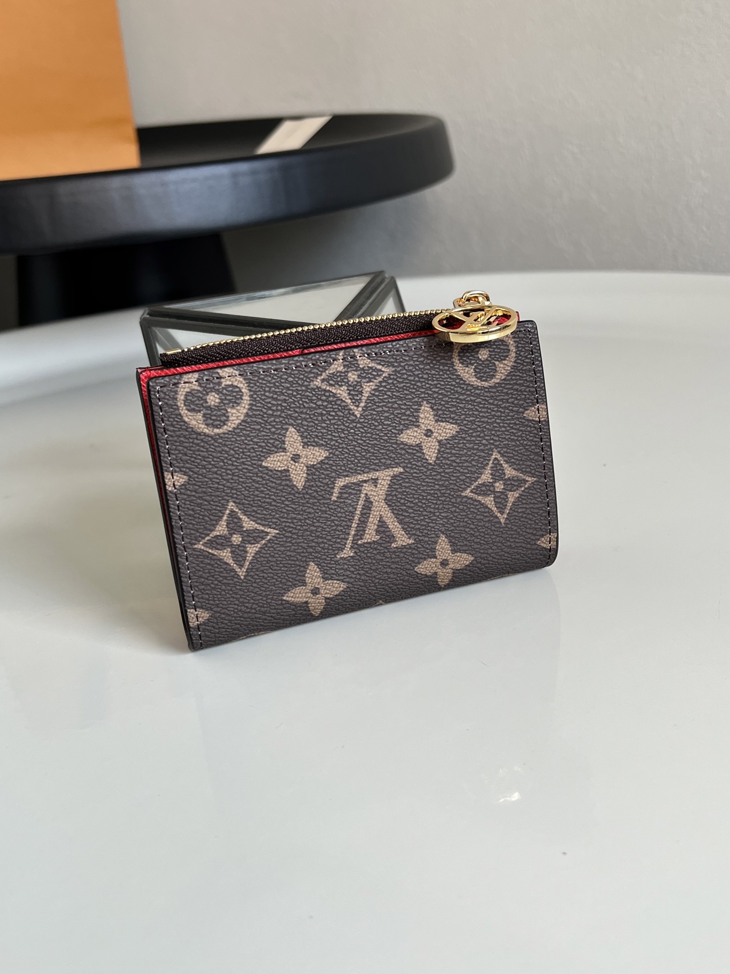 芯片版💕 顶级原单 M13420樱桃 Portefeuille Lisa 采用 Monogram 帆布制