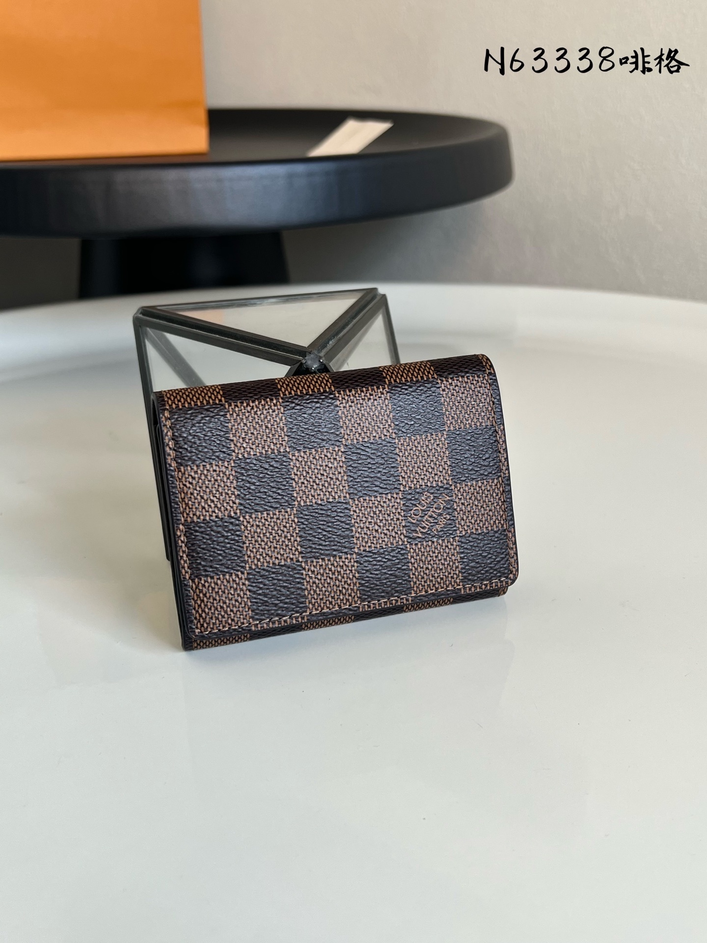 💕 N63338啡格!ENVELOPPE CARTE DE VISITE 名片夹、采用Damier Gr