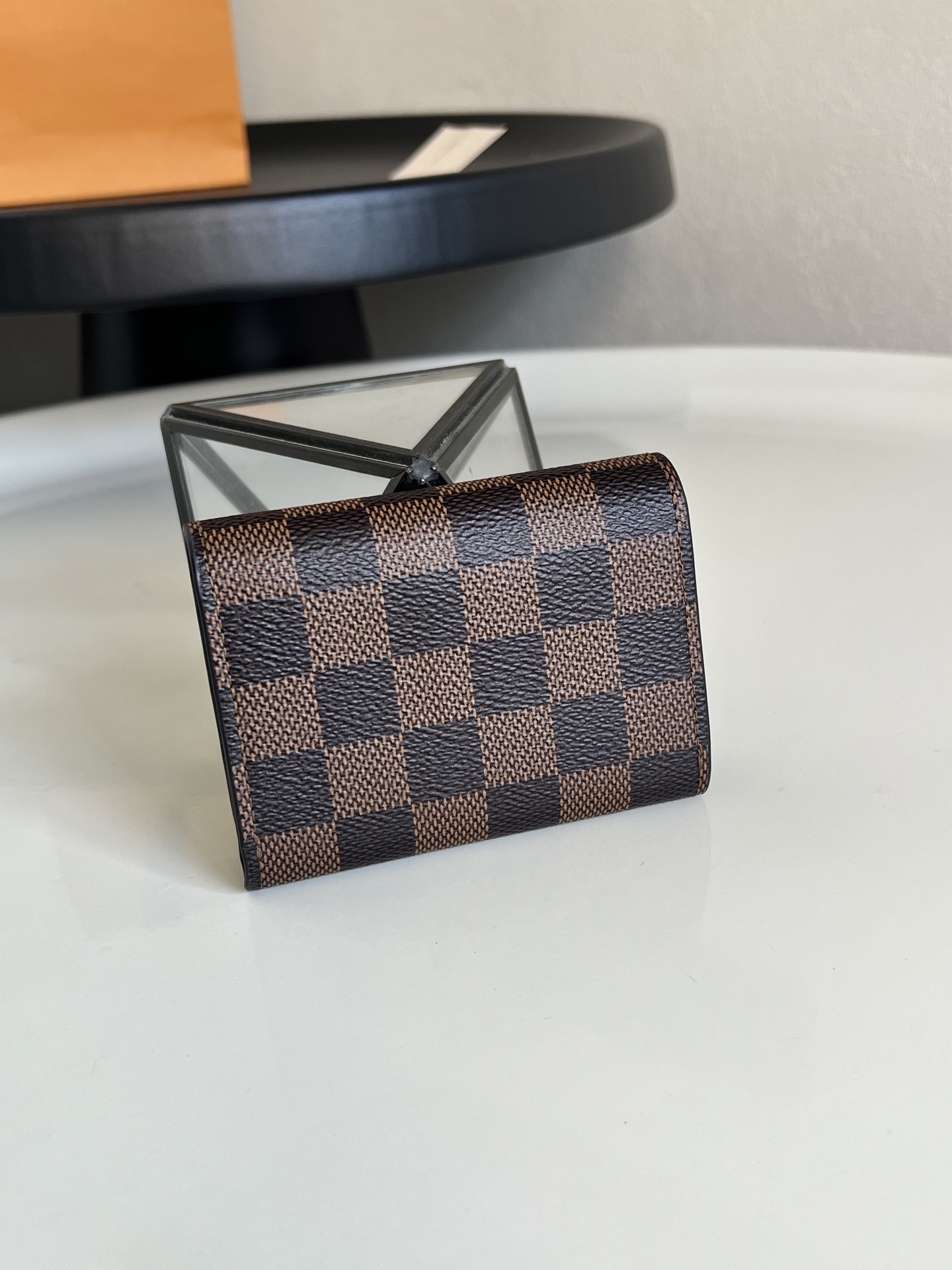 💕 N63338啡格!ENVELOPPE CARTE DE VISITE 名片夹、采用Damier Gr