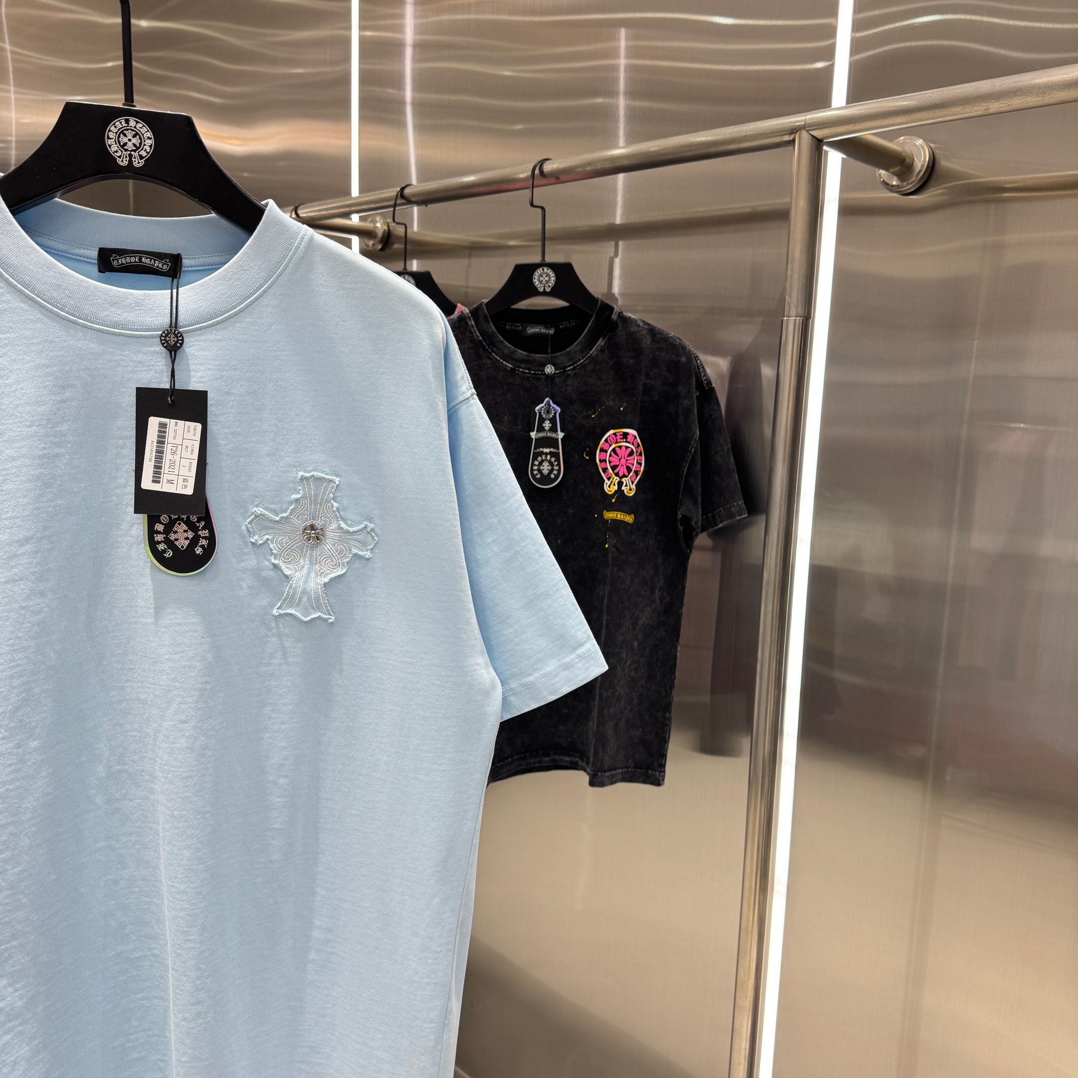 Chrome Hearts 克罗心 CH 春夏新款 2026 重工水洗贴布绣 万针刺绣工艺短袖T恤 重工面料300克重