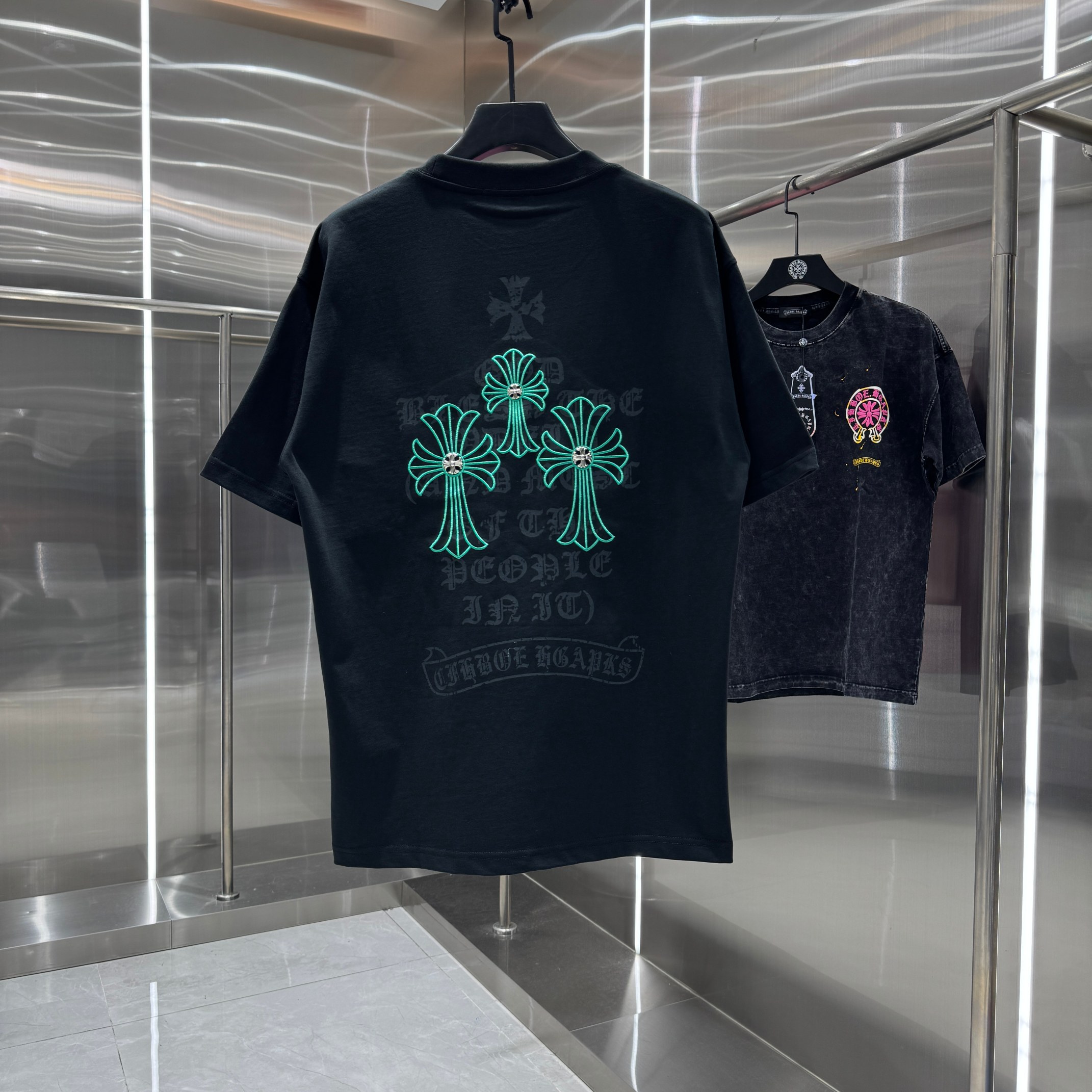 Chrome Hearts 克罗心 CH 春夏新款 2026 怀旧印花 万针刺绣工艺短袖T恤 重工面料300克重