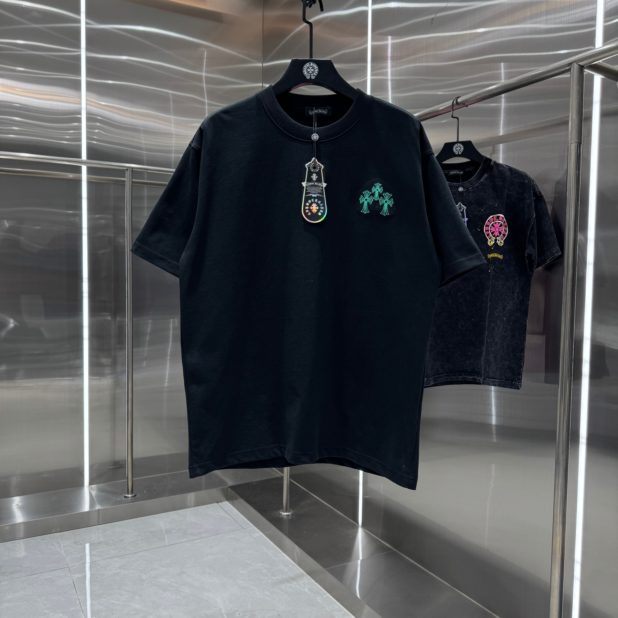 Chrome Hearts 克罗心 CH 春夏新款 2026 怀旧印花 万针刺绣工艺短袖T恤 重工面料300克重