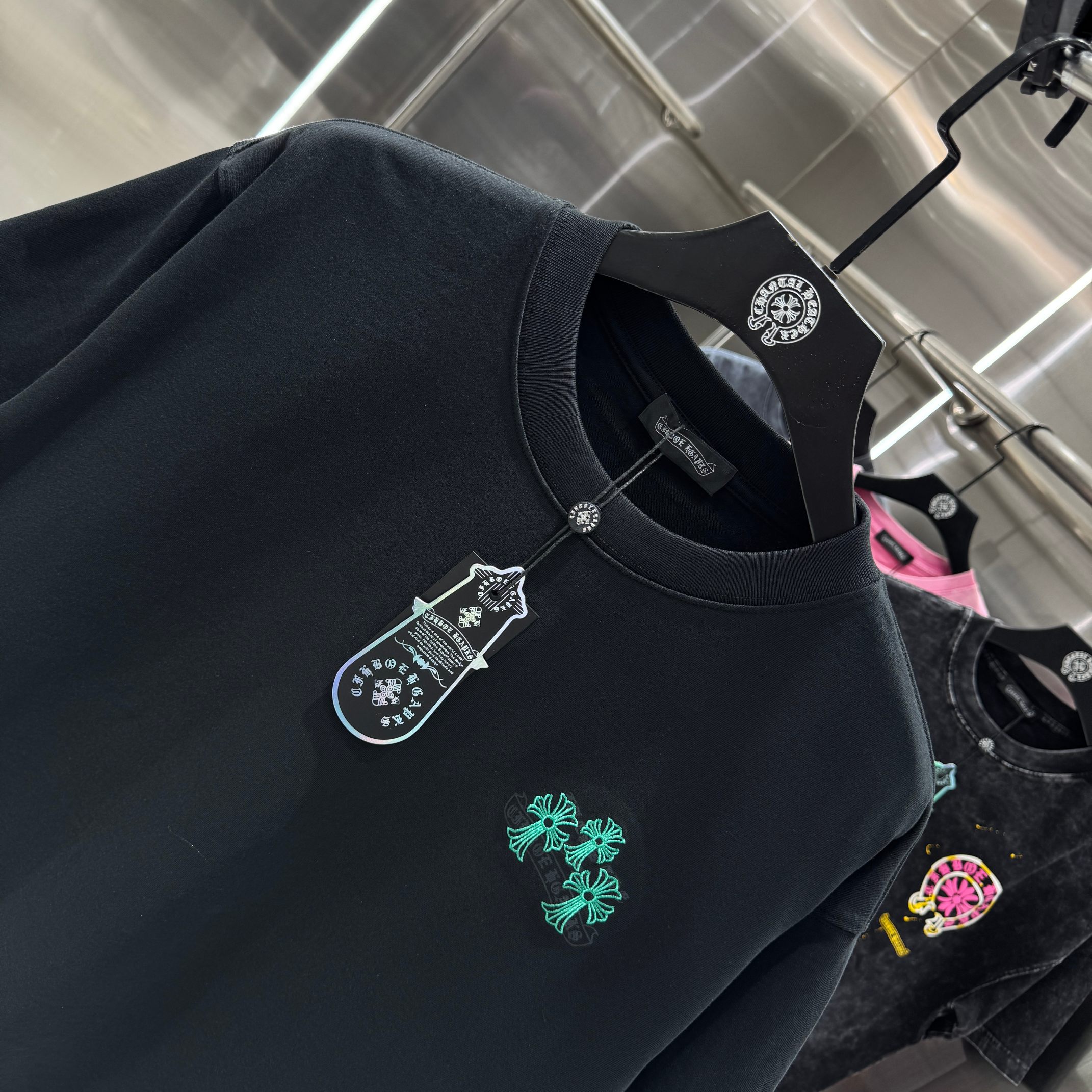 Chrome Hearts 克罗心 CH 春夏新款 2026 怀旧印花 万针刺绣工艺短袖T恤 重工面料300克重