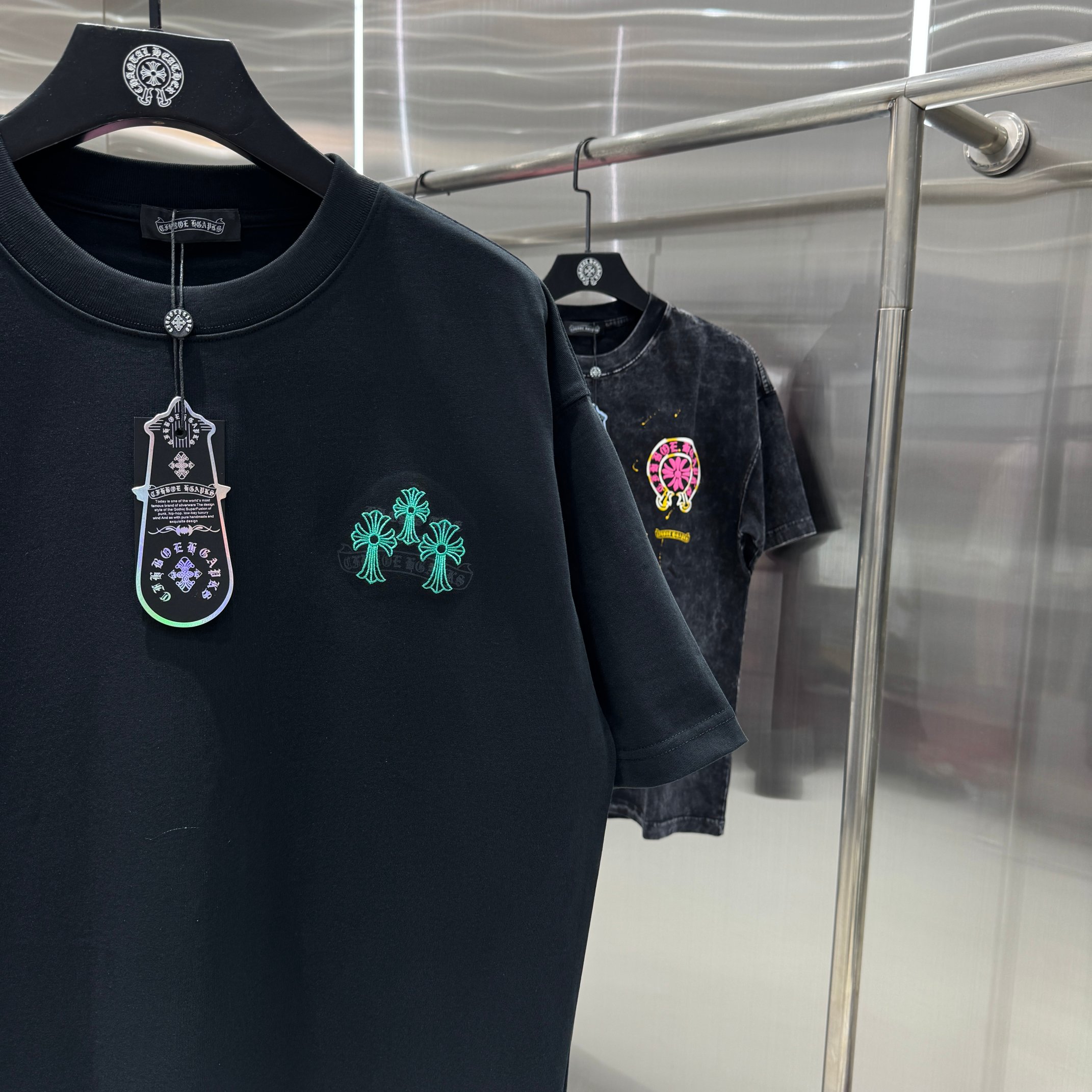 Chrome Hearts 克罗心 CH 春夏新款 2026 怀旧印花 万针刺绣工艺短袖T恤 重工面料300克重