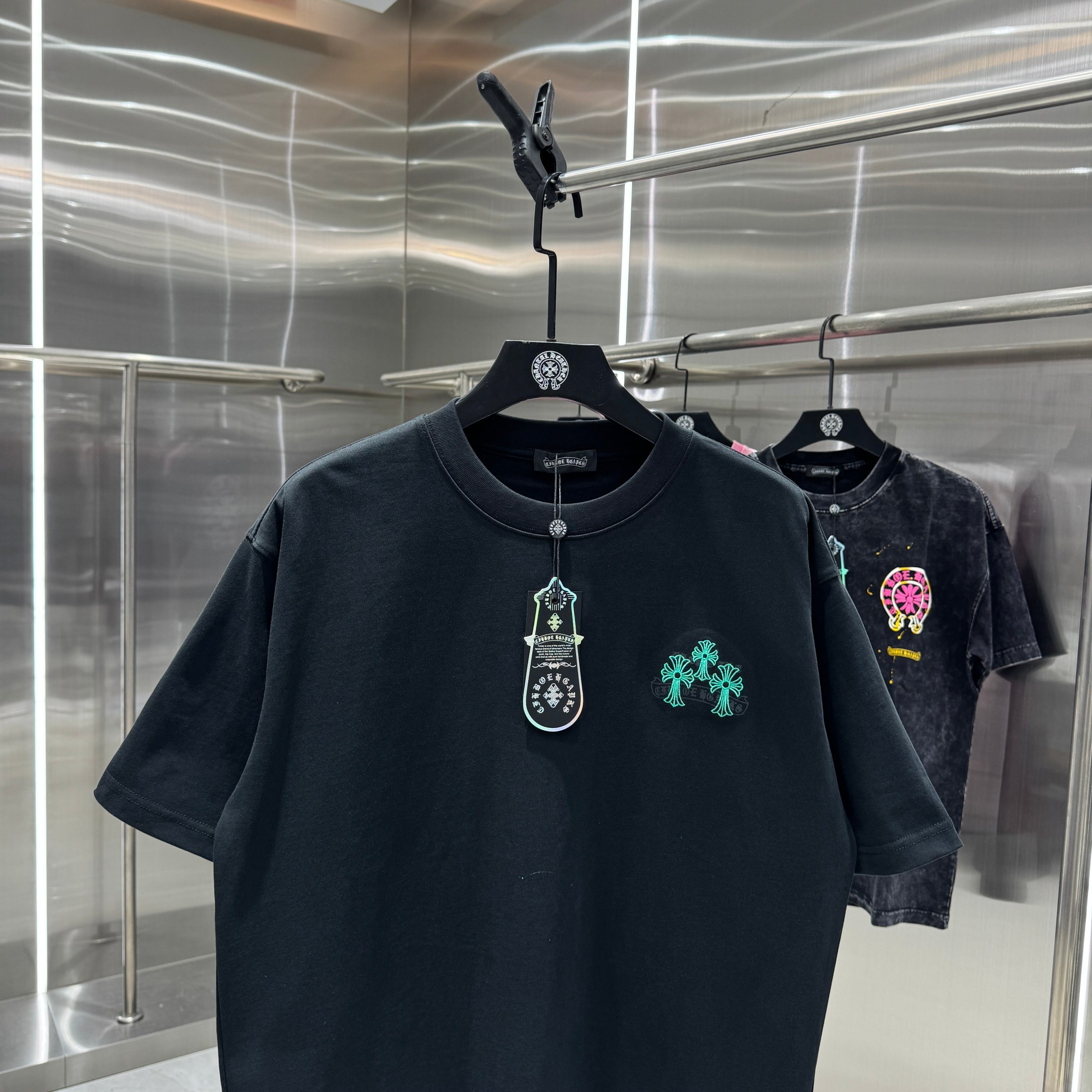 Chrome Hearts 克罗心 CH 春夏新款 2026 怀旧印花 万针刺绣工艺短袖T恤 重工面料300克重