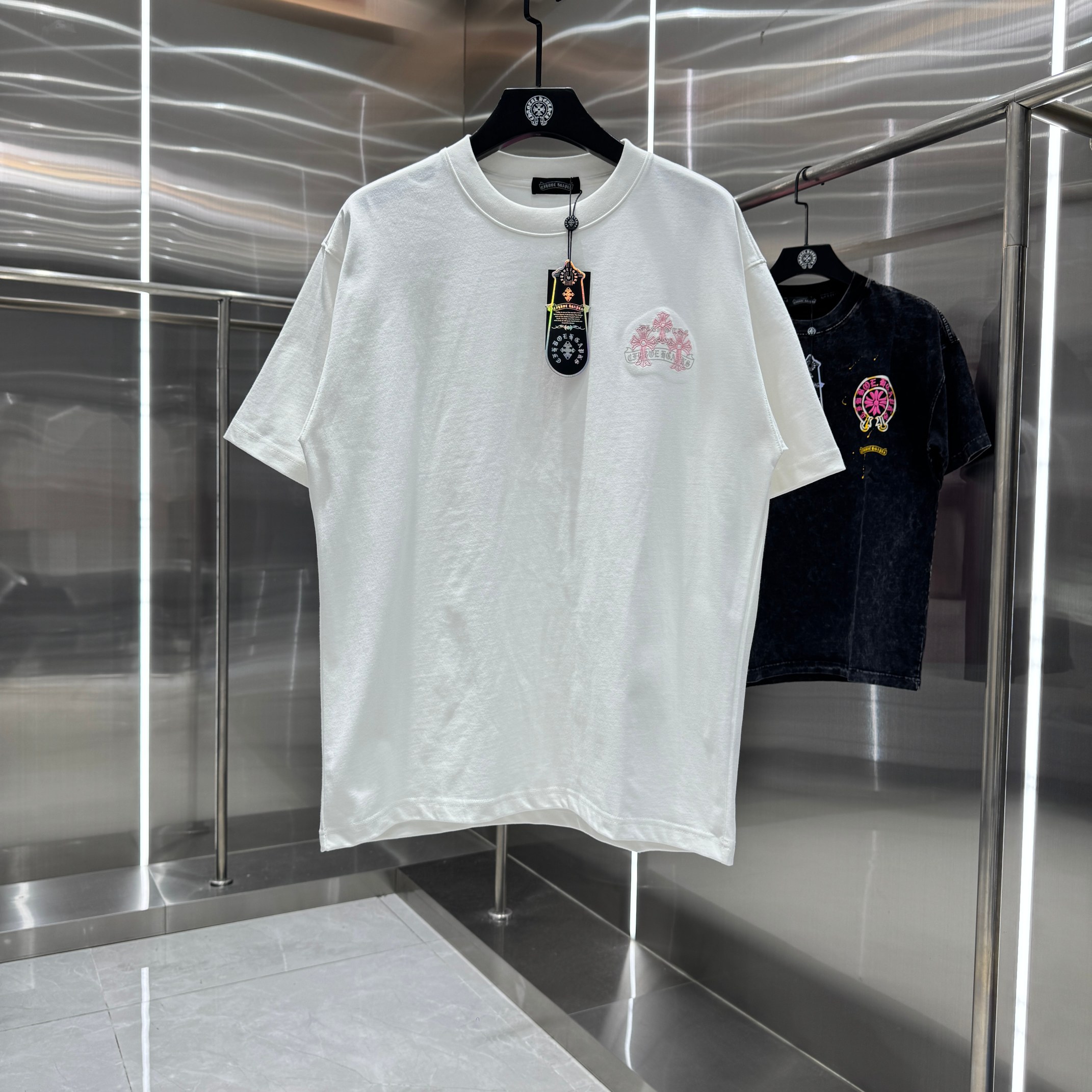 Chrome Hearts 克罗心 CH 春夏新款 2026 怀旧印花 万针刺绣工艺短袖T恤 重工面料300克重