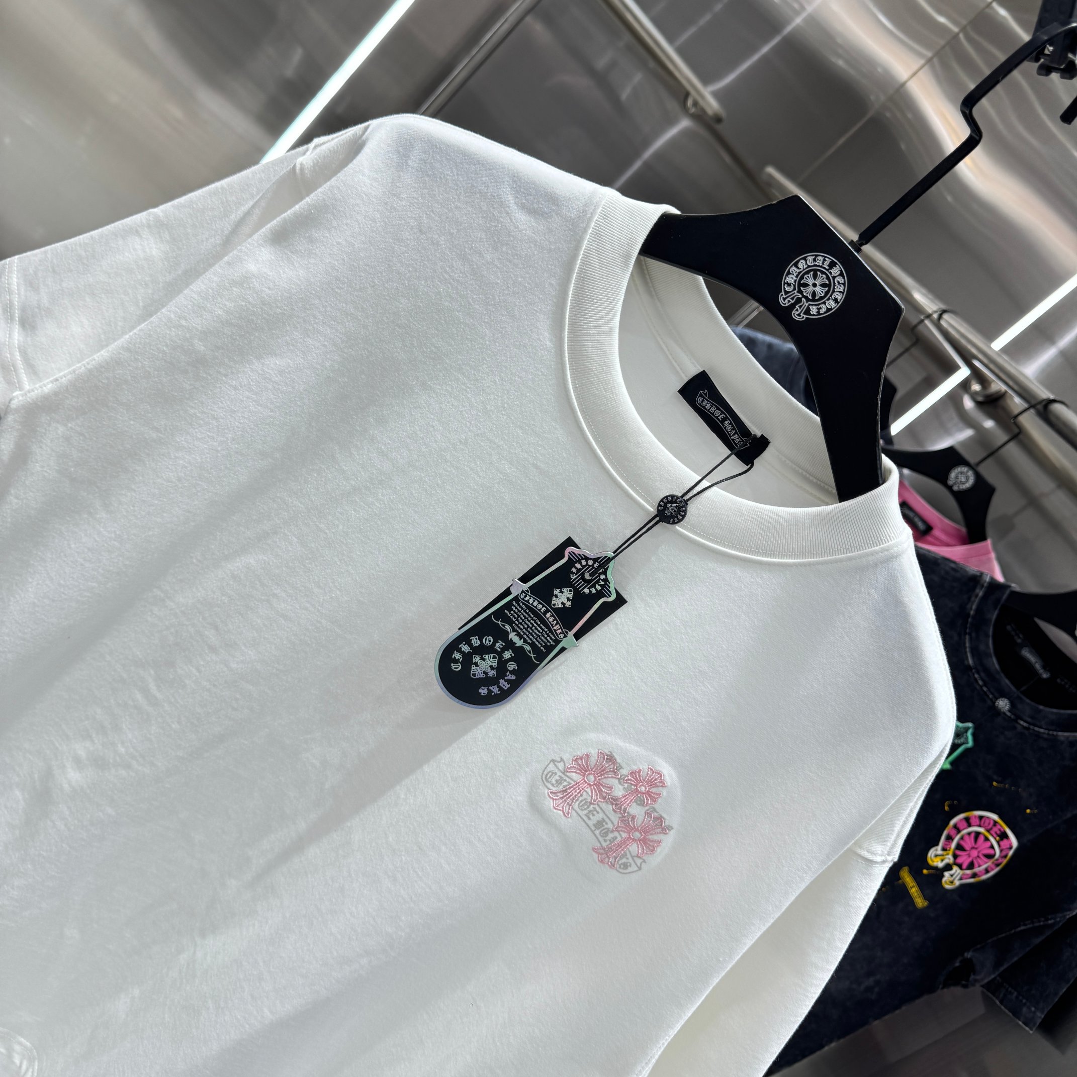 Chrome Hearts 克罗心 CH 春夏新款 2026 怀旧印花 万针刺绣工艺短袖T恤 重工面料300克重