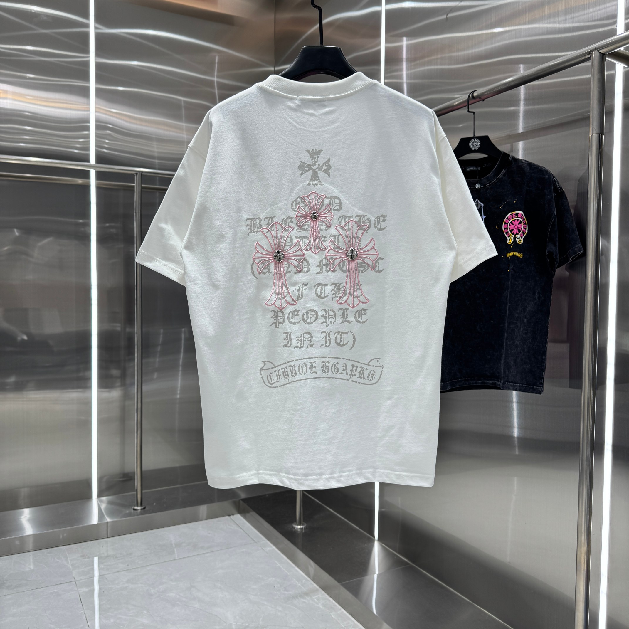 Chrome Hearts 克罗心 CH 春夏新款 2026 怀旧印花 万针刺绣工艺短袖T恤 重工面料300克重